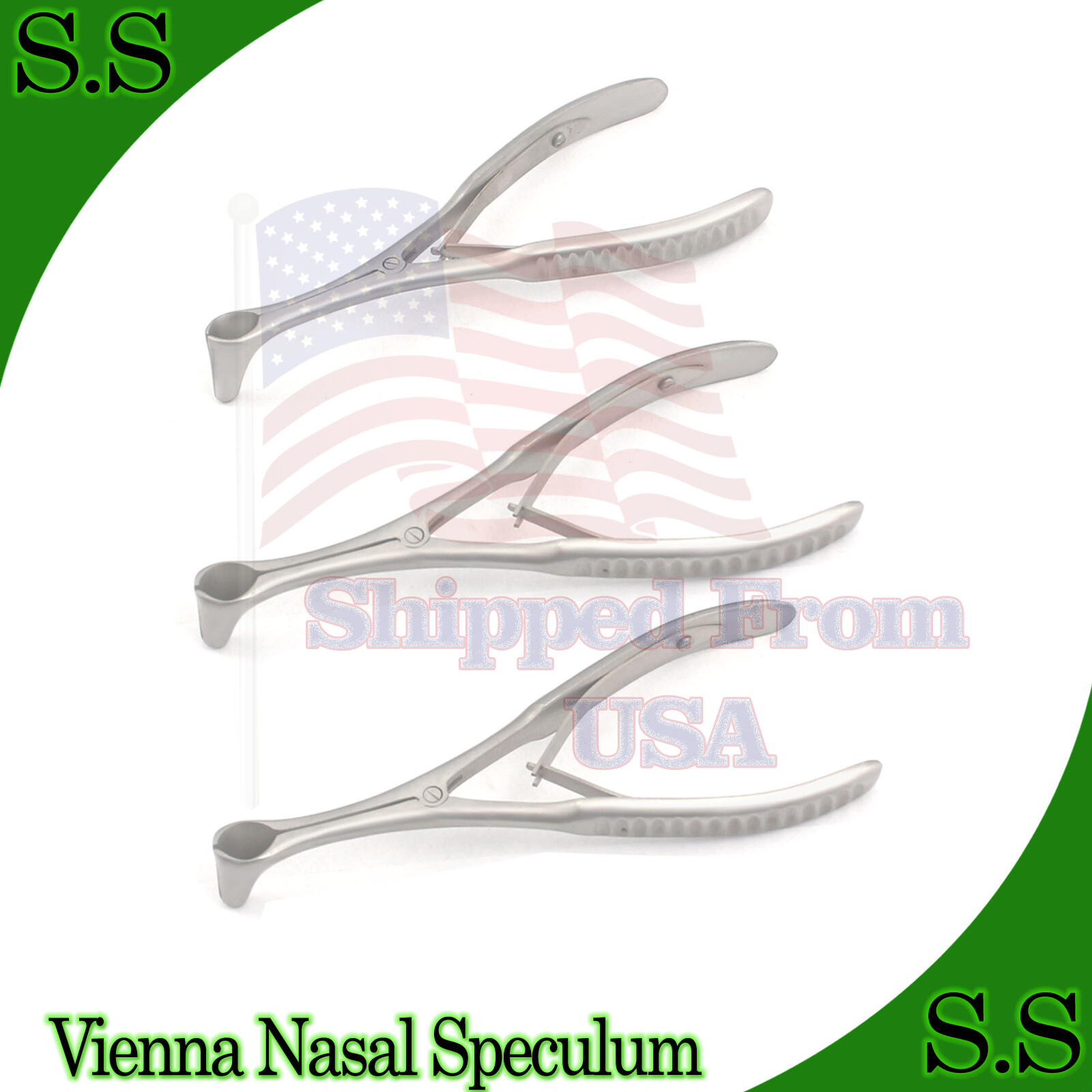 3 Vienna Nasal Speculum Large, Surgical Instruments