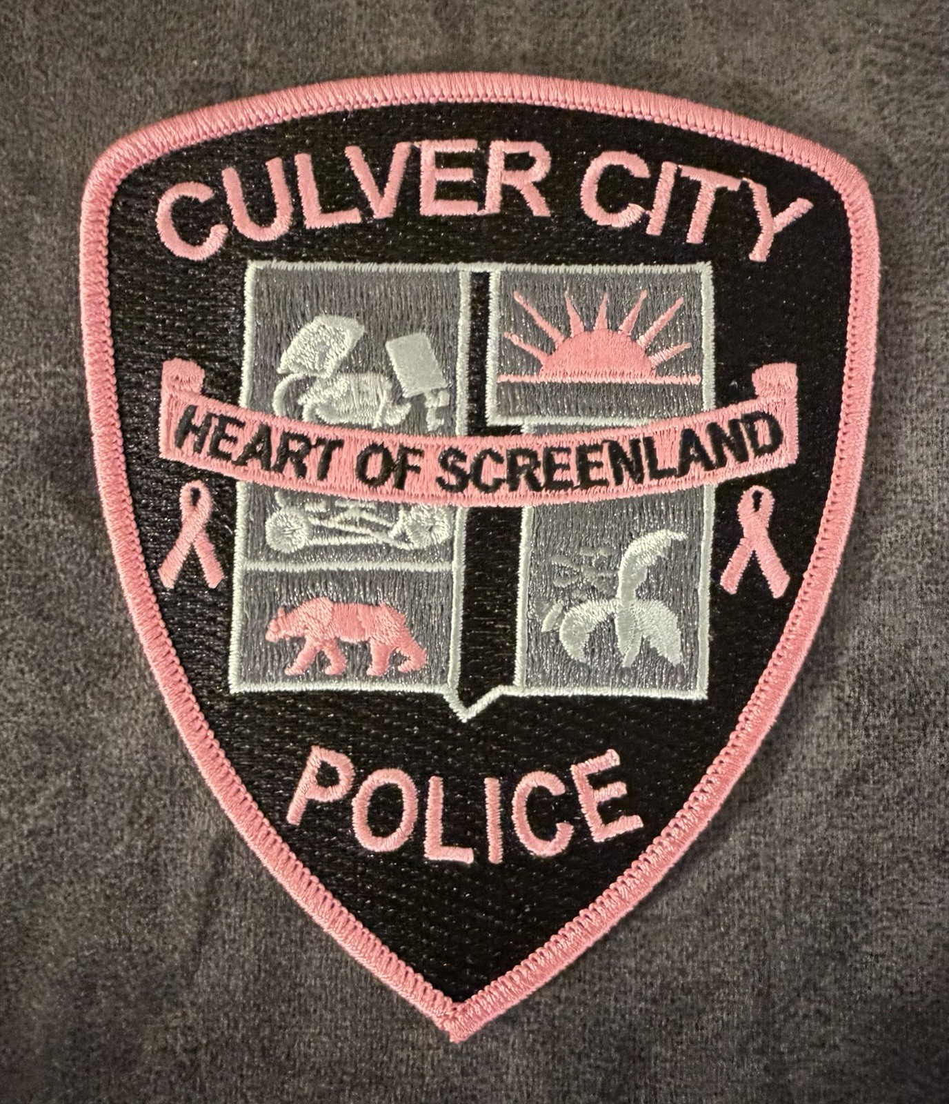 California Pink (Cancer Awareness) Patch. Culver City Police Dept.