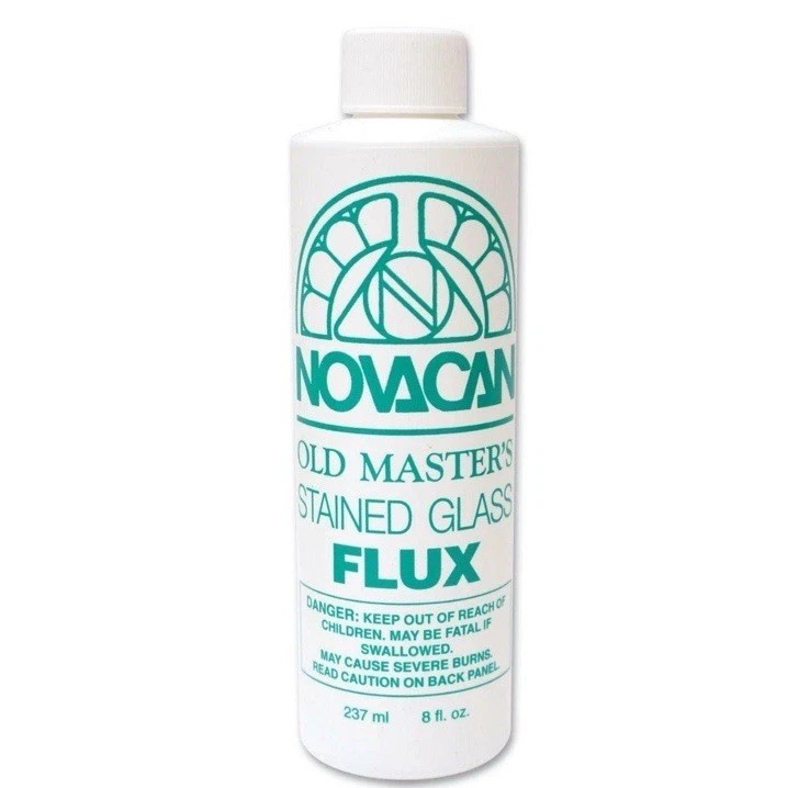Novacan Old Masters Glass Flux for Solder & All Metal Caming 8oz. FREE SHIPPING