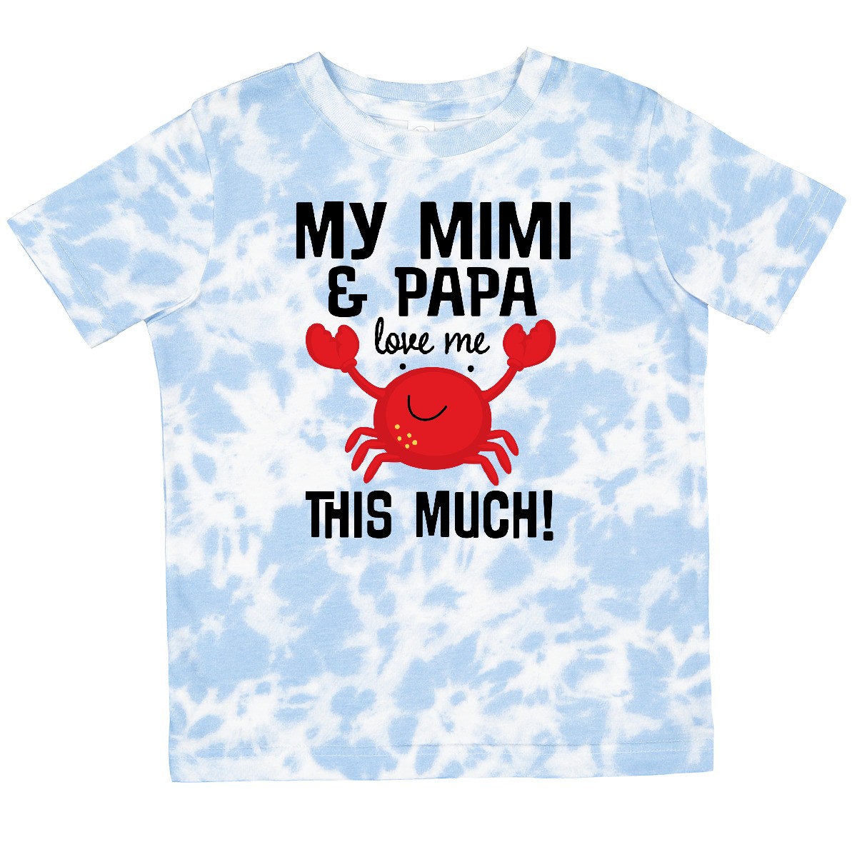 Inktastic Mimi And Papa Love Me Crab Toddler T-Shirt Grandkids Boys Girls Outfit