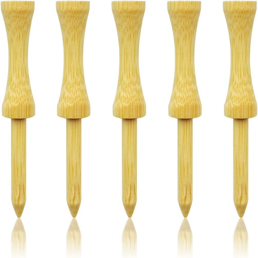 Step down Golf Tees -/"Or -/"Or -/" 100 Count Wooden Golf Castle Tees