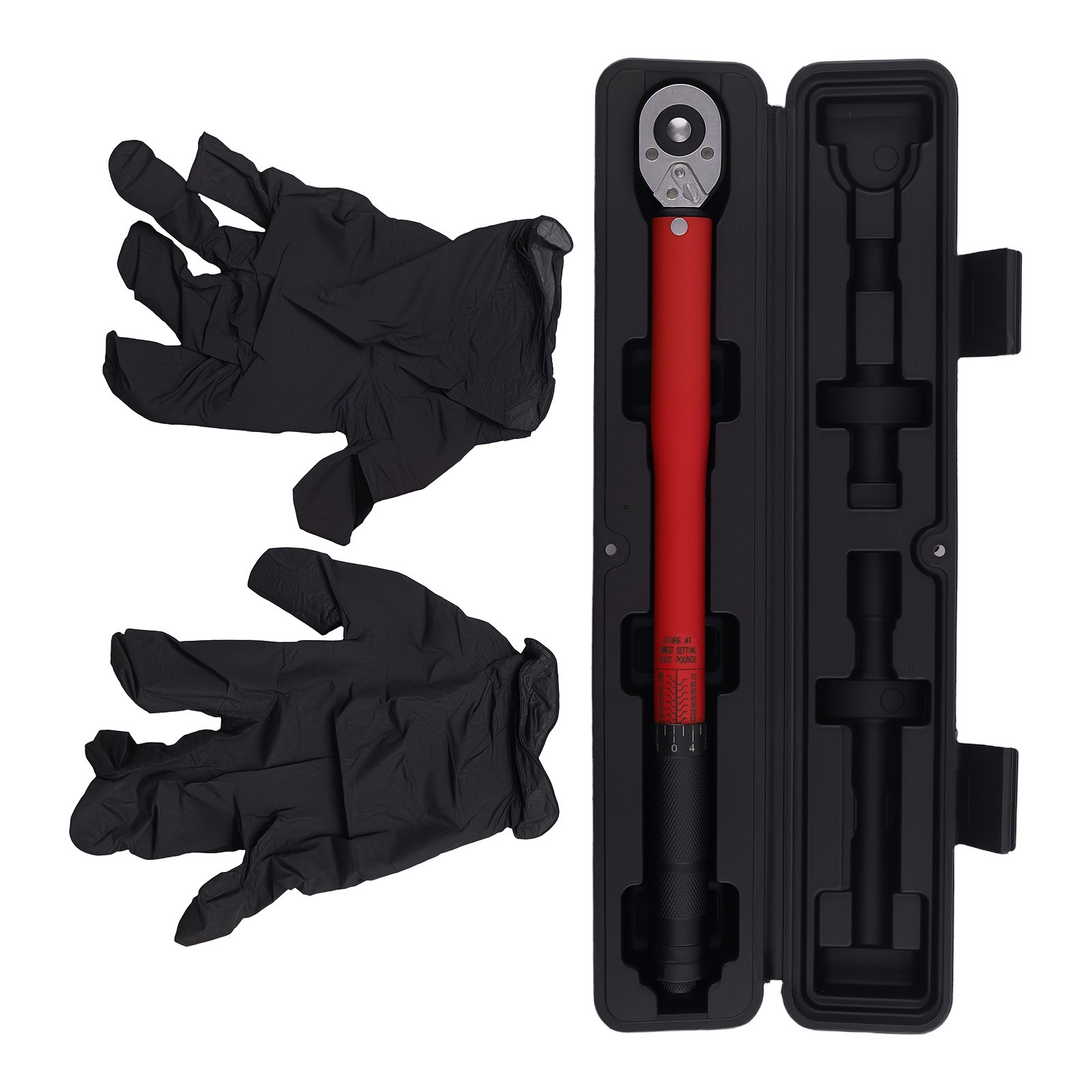 Heavy Duty 3/8" Torque Wrench Kit 13.6-108.5 Nm Pre-Calibrated with Case