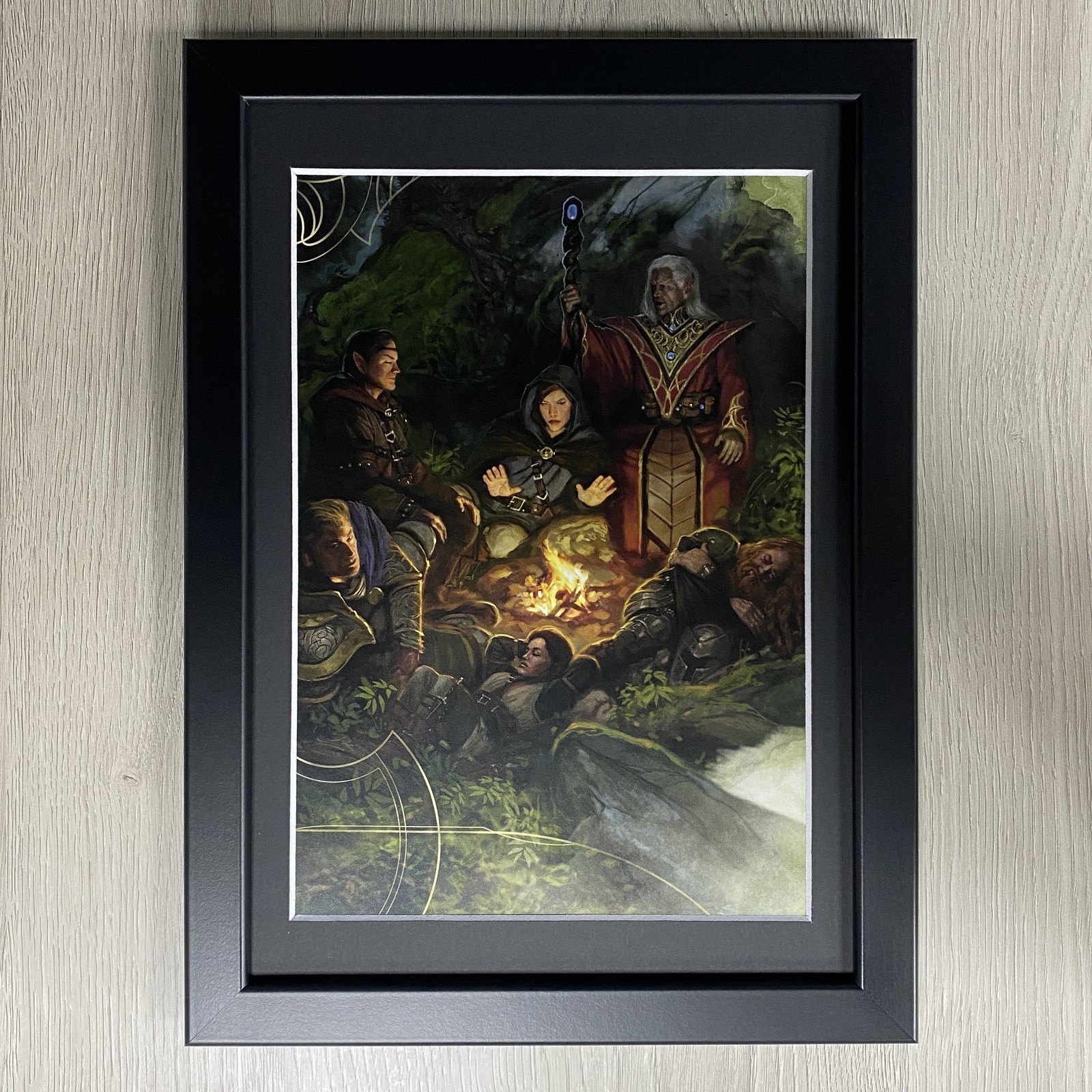 DUNGEONS & DRAGONS FRAMED ART: SETTING UP CAMP, D&D