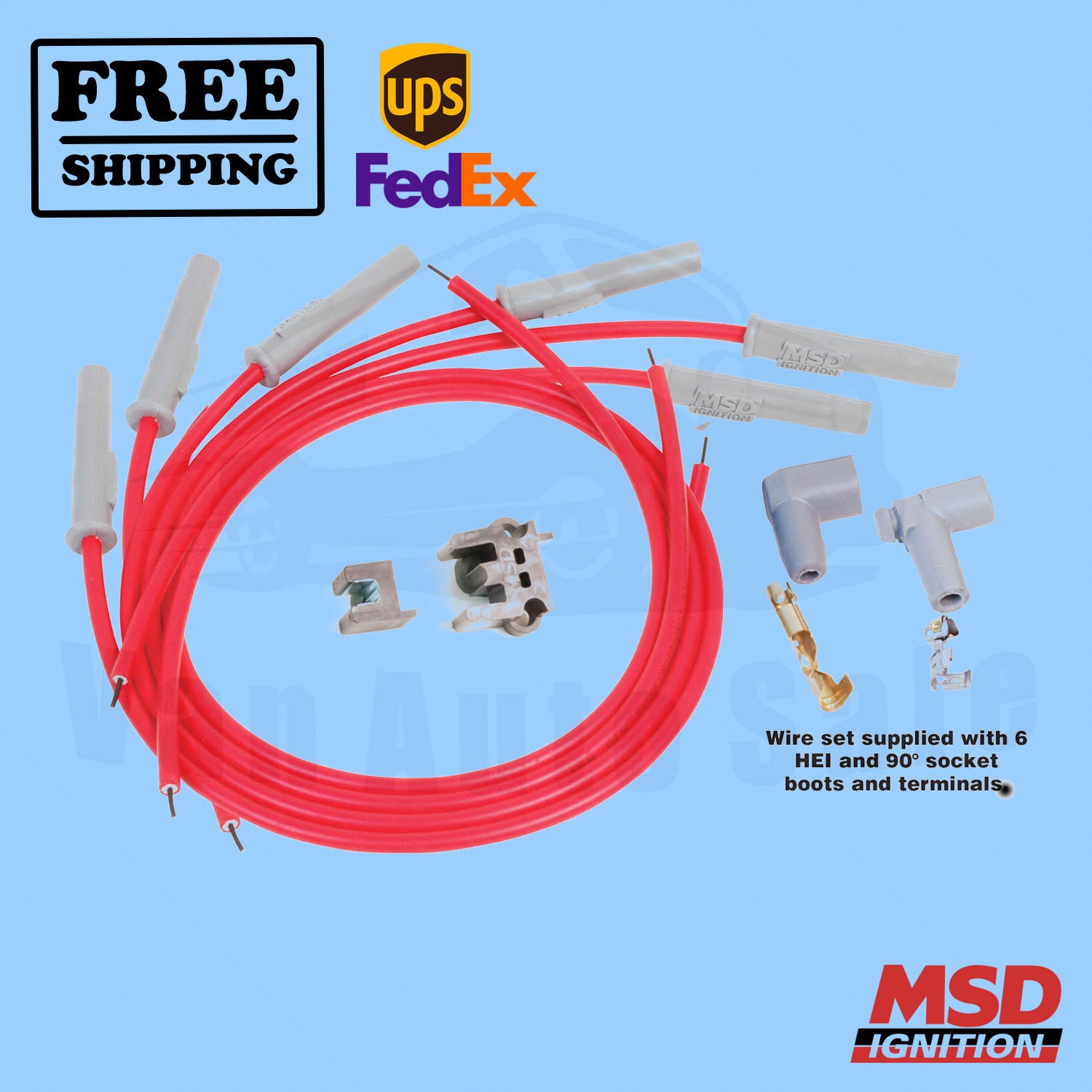 Spark Plug Wire Set MSD for Buick Regal 1975-2004
