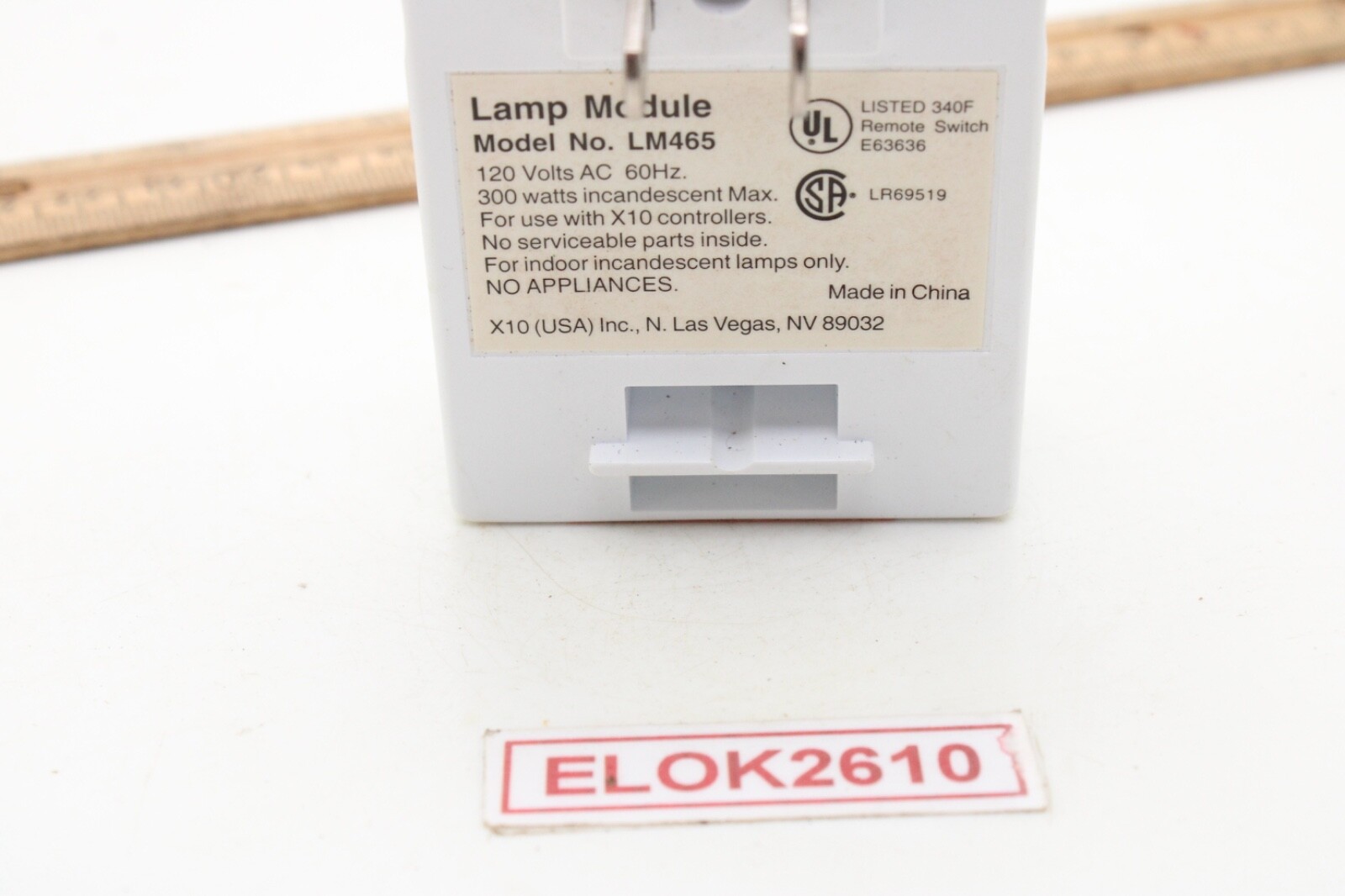 X-10 Powerhouse LM465 Home Minder Lamp Minder Tested