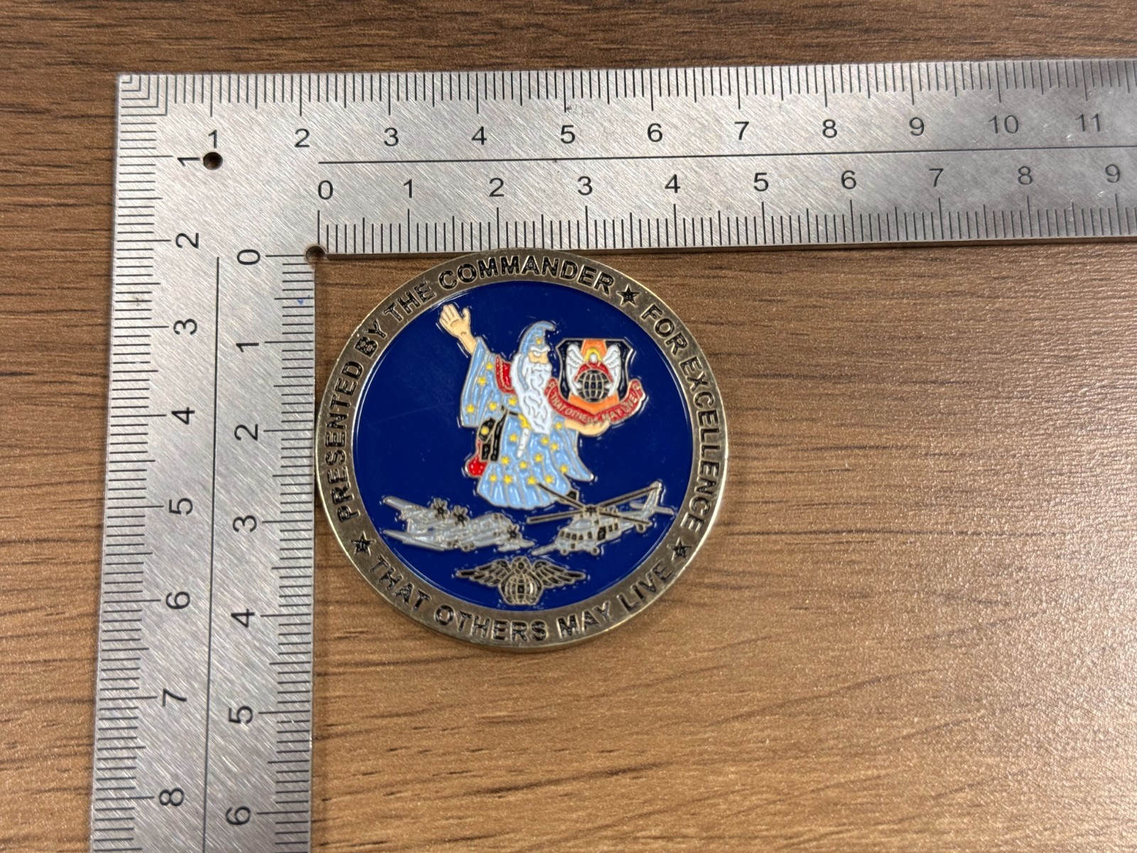 347th Operations Support Combat Rescue Wizard Challenge Coin M#12