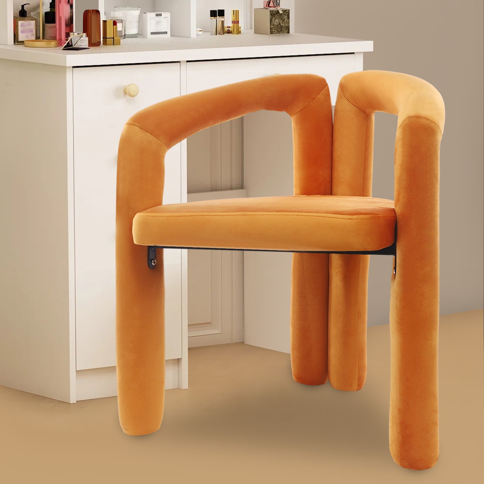 Chair with Soft Cushion and Backrest Makeup 100kg/220.46lbs 45cm/17.72 inch