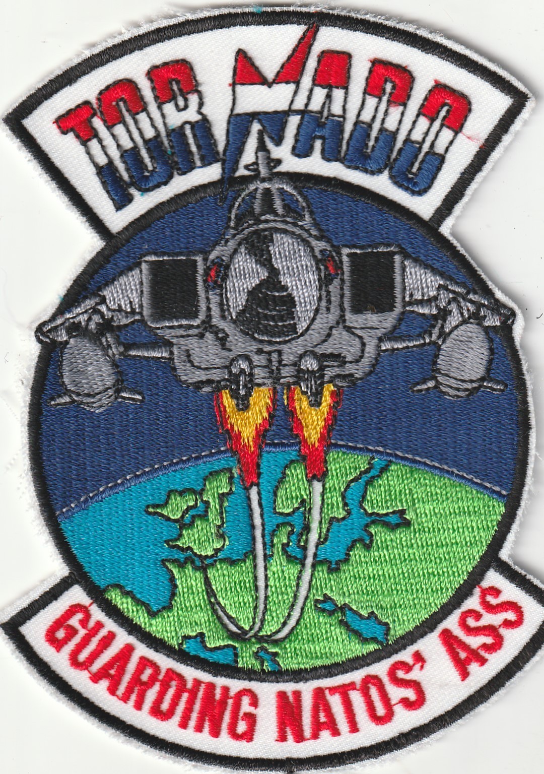 England air force Tornado Guarding NATOS Ass patch