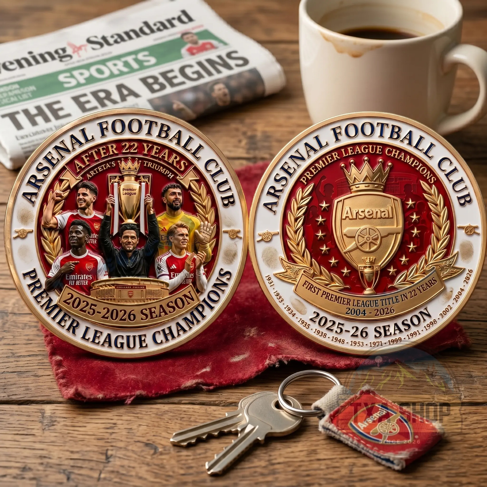 Arsenal FC Premier League Champions 2026 Commemorative Coin CB0424