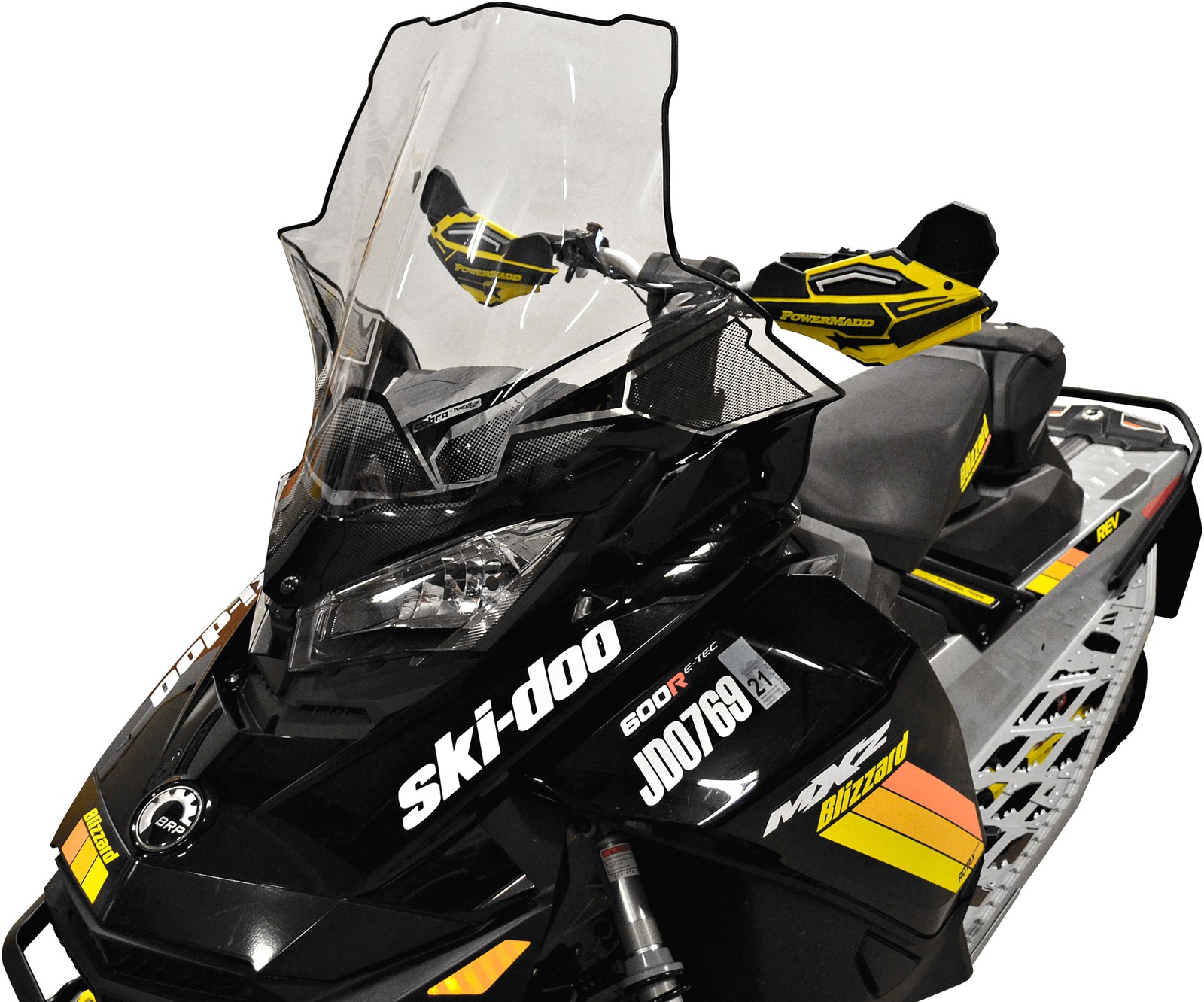 POWERMADD Windshield - Clear/Black Fade - Full
