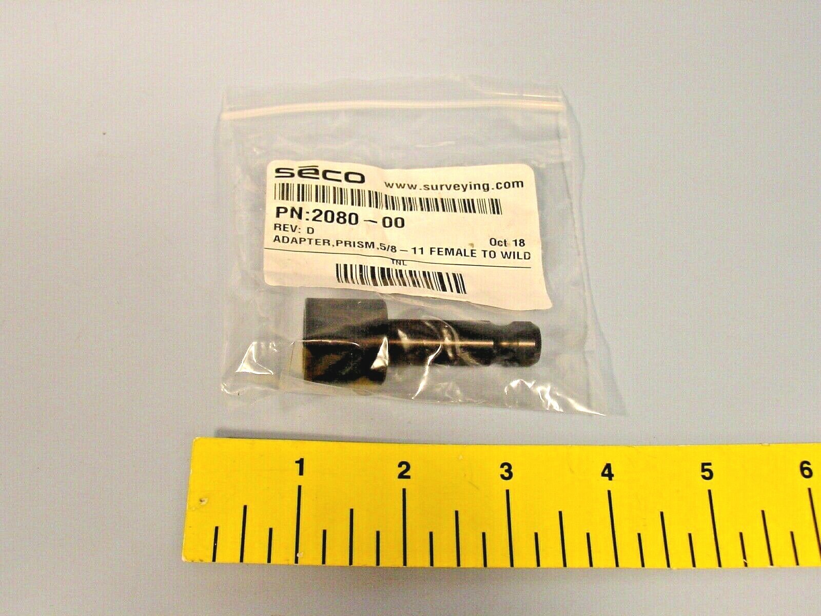 Seco 2080-00 Wild Prism Adapter; 5/8 x 11 Female to Wild