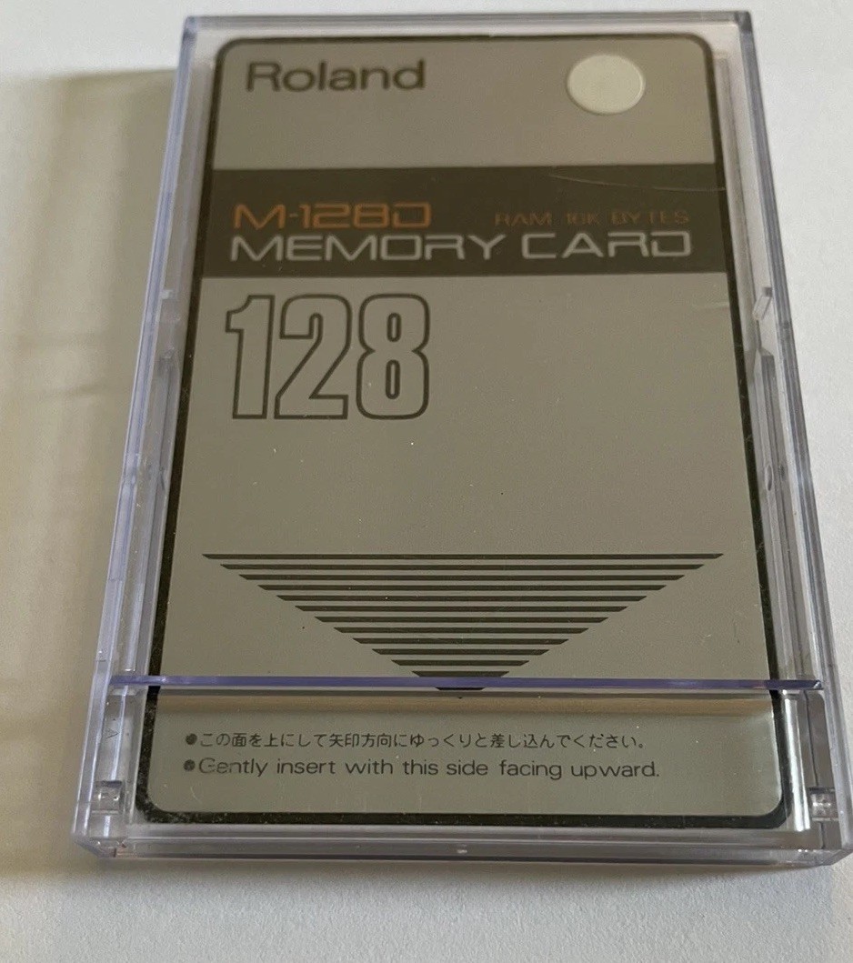 Roland M-128D Vintage Memory Card (New Internal Battery)