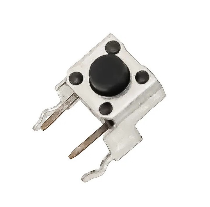 25pcs 6x6mm Momentary Tactile Tact Switch - Right Angle Vertical PCB Mount SPST