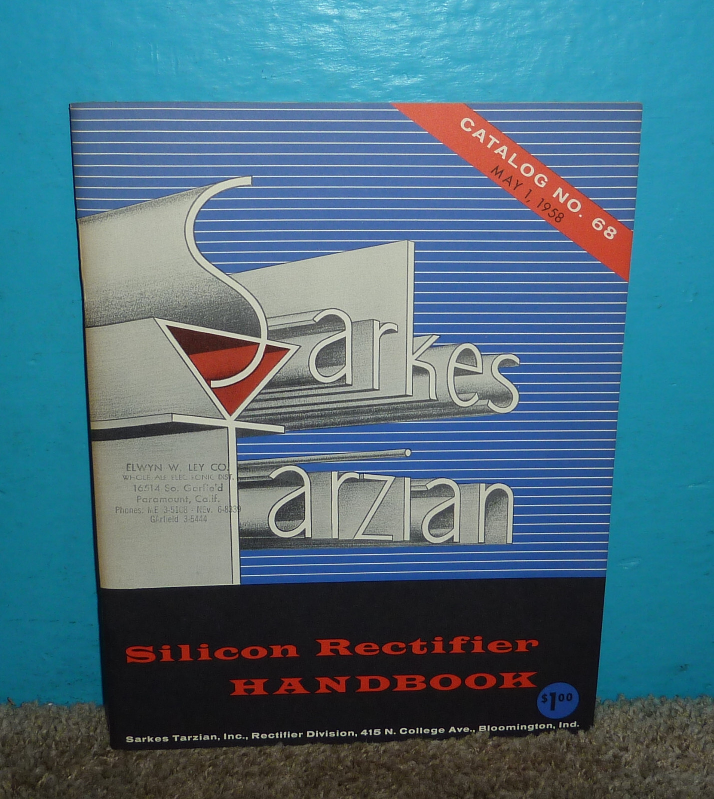 Sarkes Tarzian, Inc. Catalog #68 Silicon Rectifier Handbook 1958