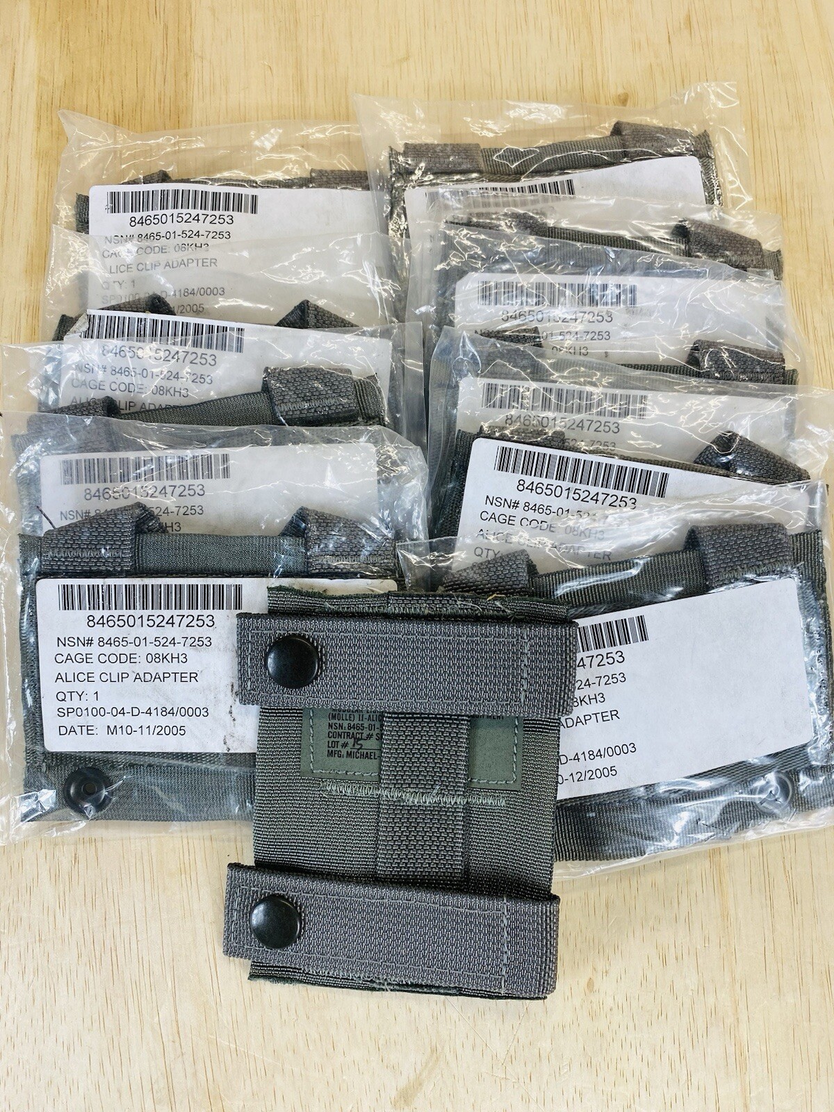 10 Alice Clip To Molle Adapter Foliage Green ACU Military Airsoft Paintball