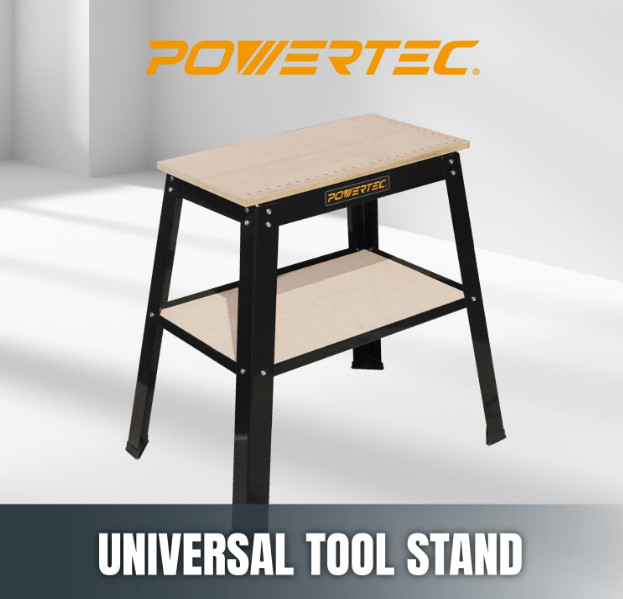POWERTEC Power Tool Stand MDF Split Top 20"x25" 32" Height UT1002