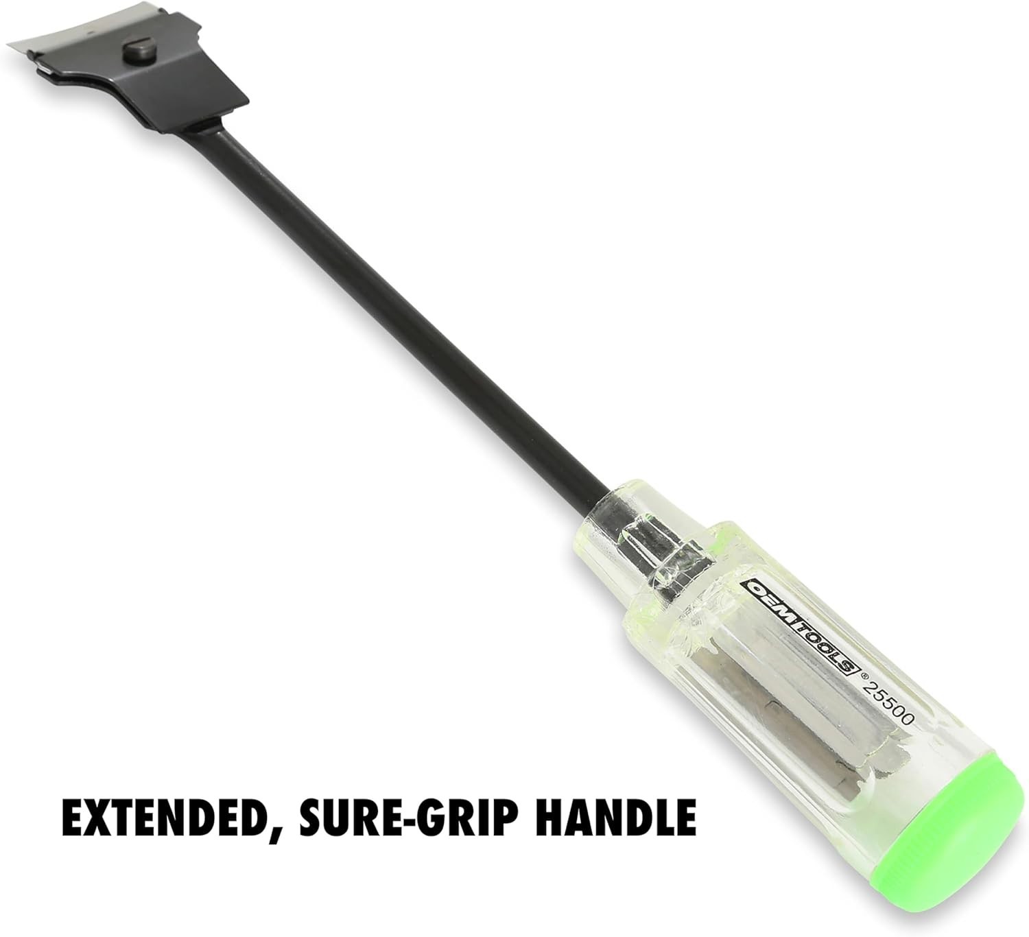 OEM TOOLS Razor Scraper, 11.5" Extended Shaft, Blade Storage Handle 25500