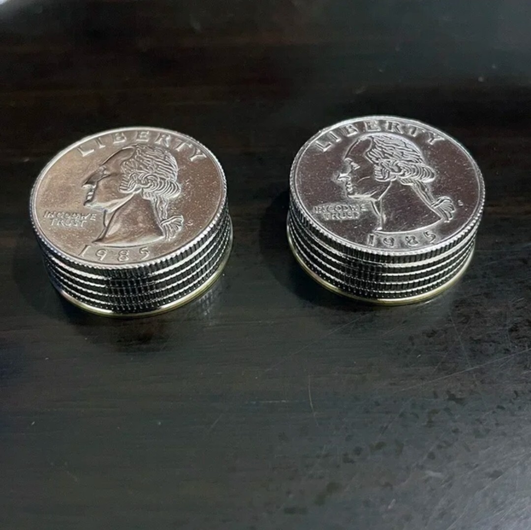Magic Tricks Dynamic Coins Vanishing Quarter Version Close Up Trick