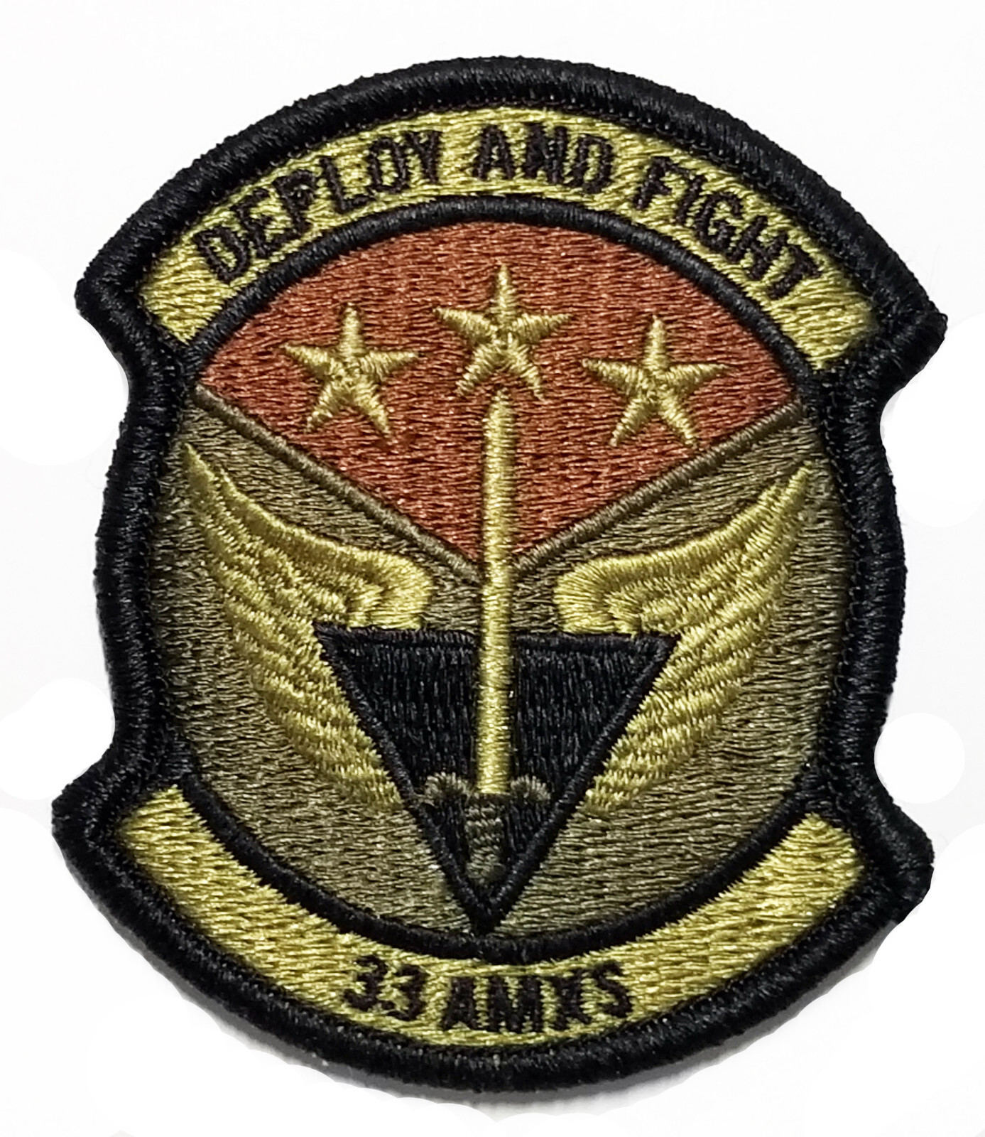Air Force 33rd Aircraft Maintenance Squadron (AMXS) Subdued Hook Back Patch