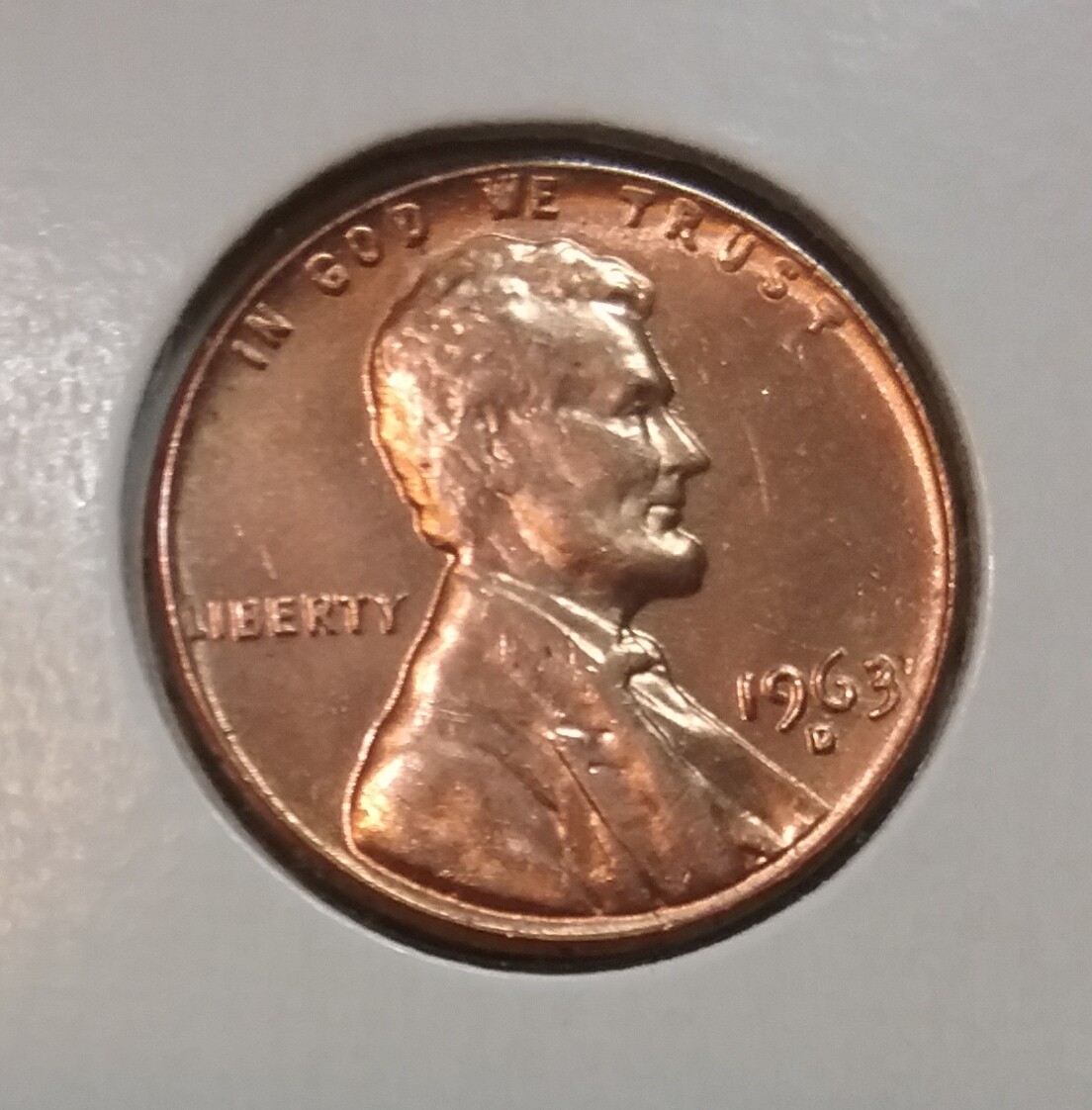1963 Lincoln Memorial Cent  D - BU - Uncirculated