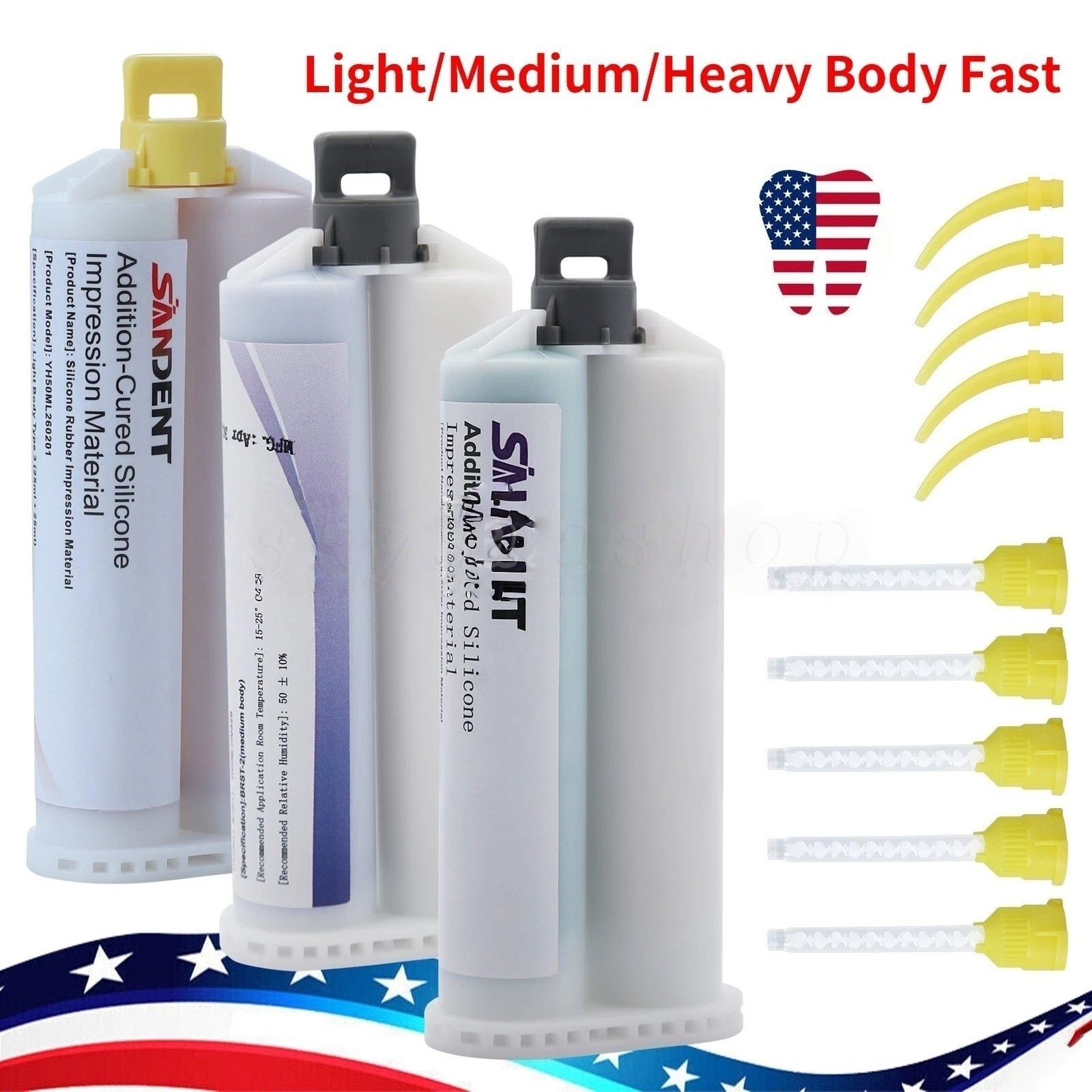 Dental PVS VPS Impression Material Putty/Heavy/Light Body-Fast Set