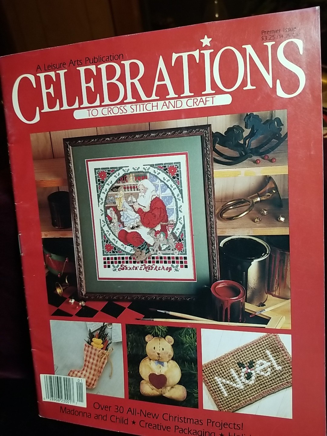 1989 A Leisure Arts Publication Celebrations  To Cross Stitch & Craft