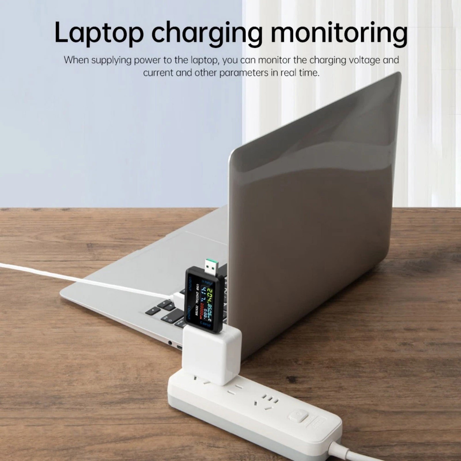 Portable USB Type C Voltmeter Current Meter with 5A Interface for Device Testing