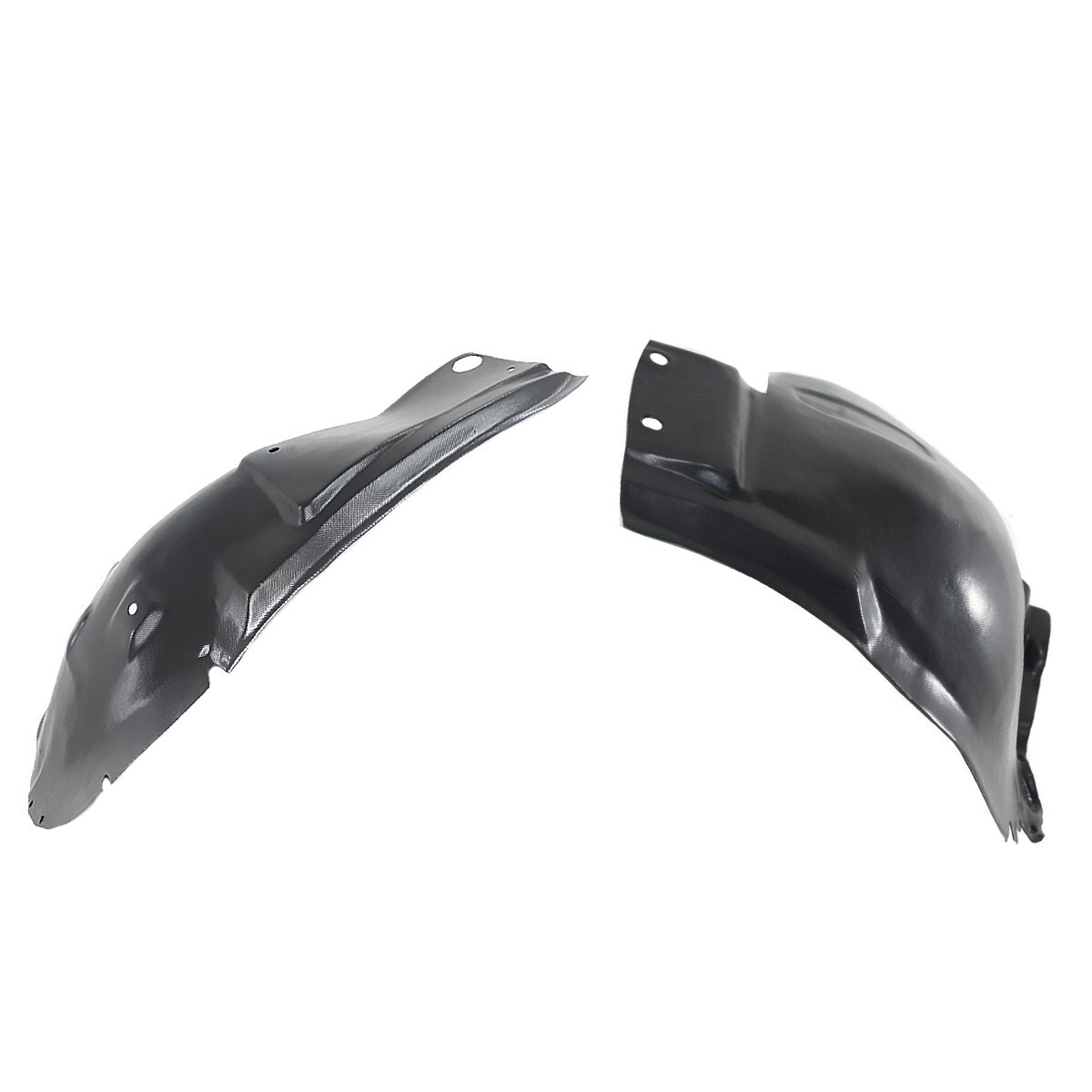 Front Left & Right Fender Liner Sections Set For 2005-2009 Ford Mustang Base