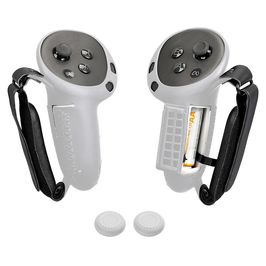 1Pair Silicone Sleeve VR Control Handle Grip Protective Cover For Quest 3S