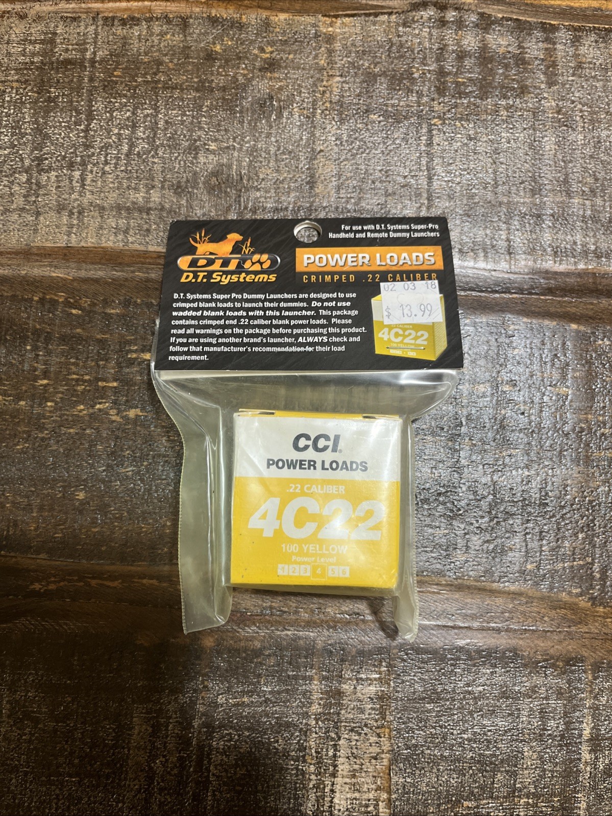 DT Systems .22 Caliber 4C22 Blank Power Loads 100 Yellow 60-80 Yards 88117