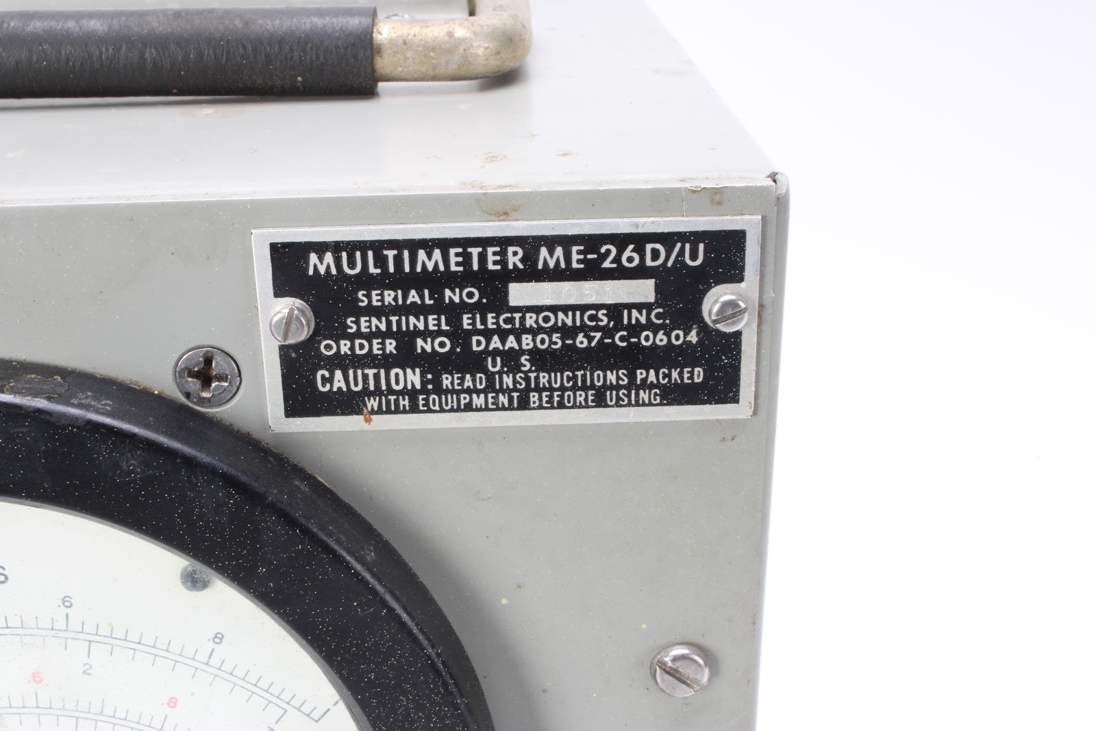 Sentinel Electronics ME-26D/U Vacuum Tube Voltmeter - No Power Cable