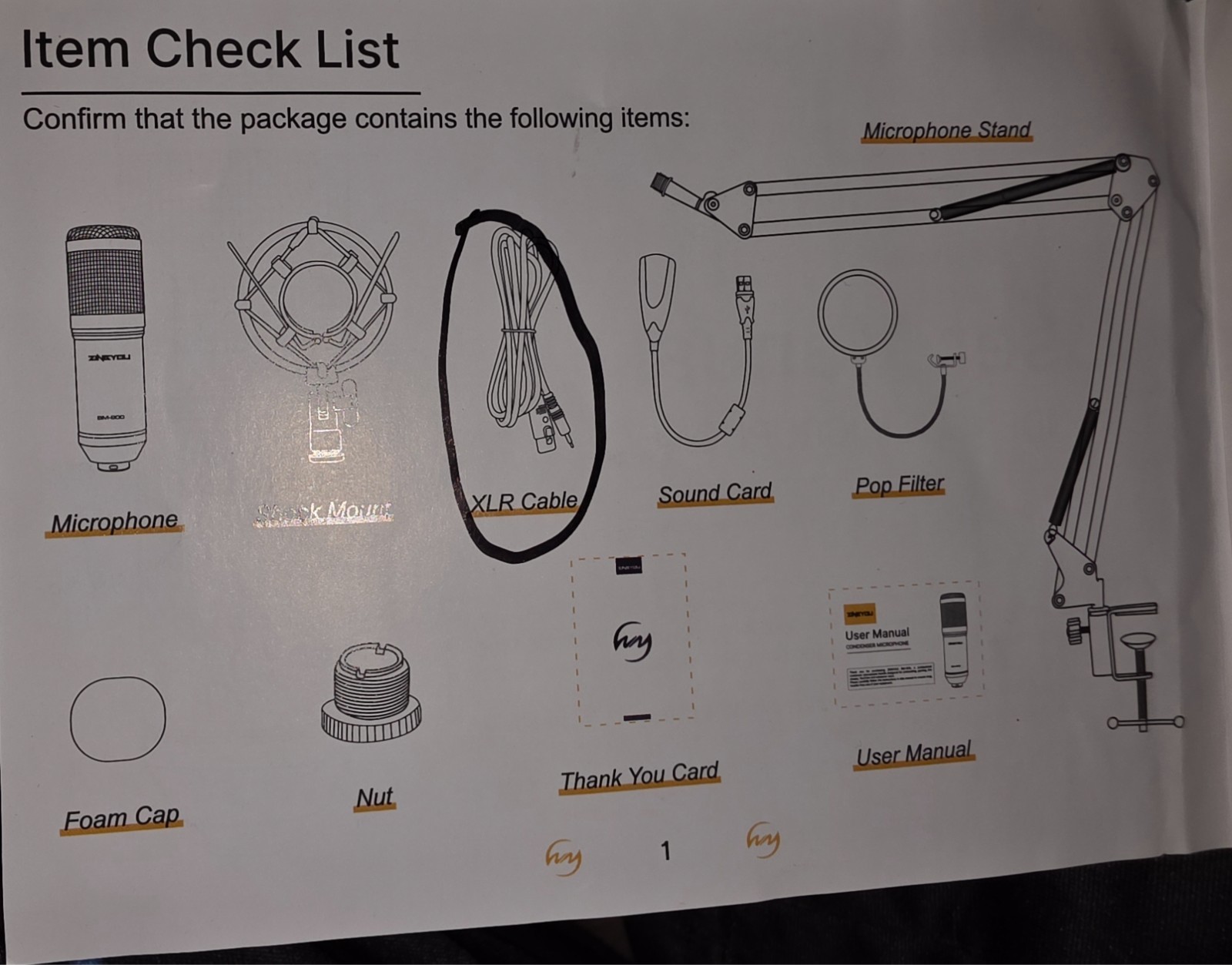 microphone broadcasting set