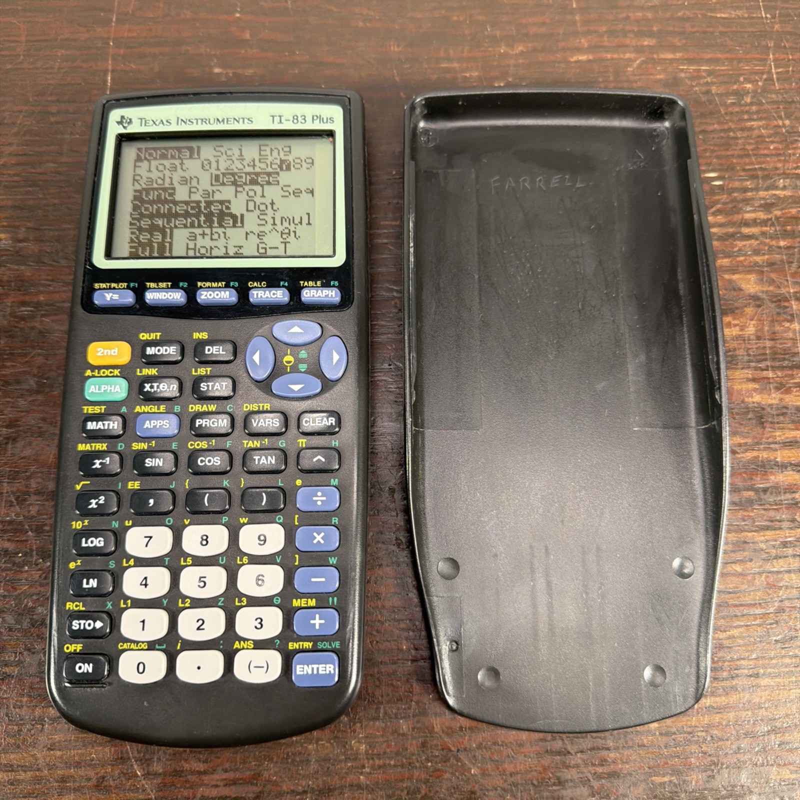 Texas Instruments TI-83 Plus Graphing Calculator With Cover (TESTED/WORKING)