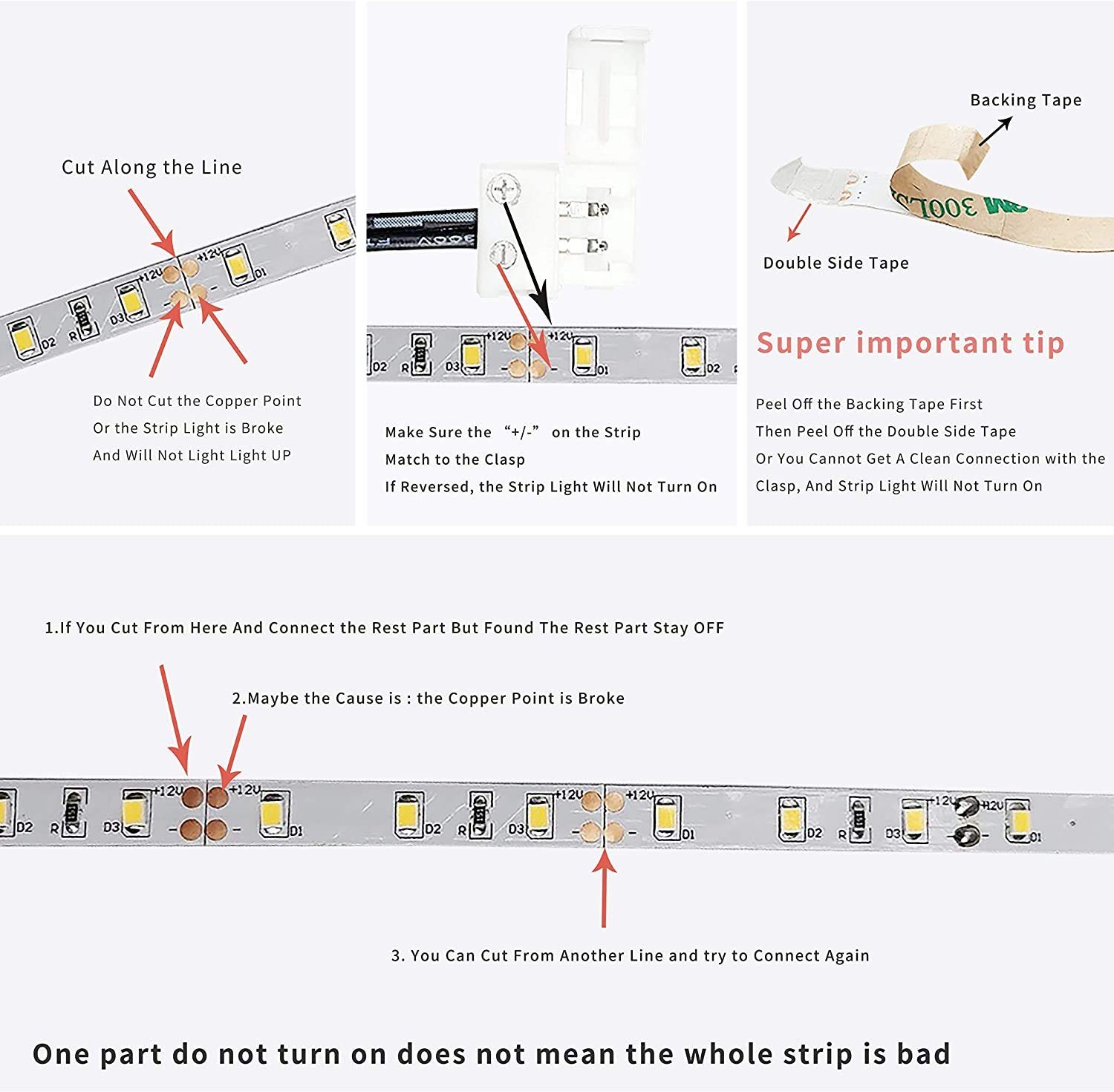 Gun Safe Lighting Flexible LED Strip Lights Kit with Cabinet Sensor Switch fo...