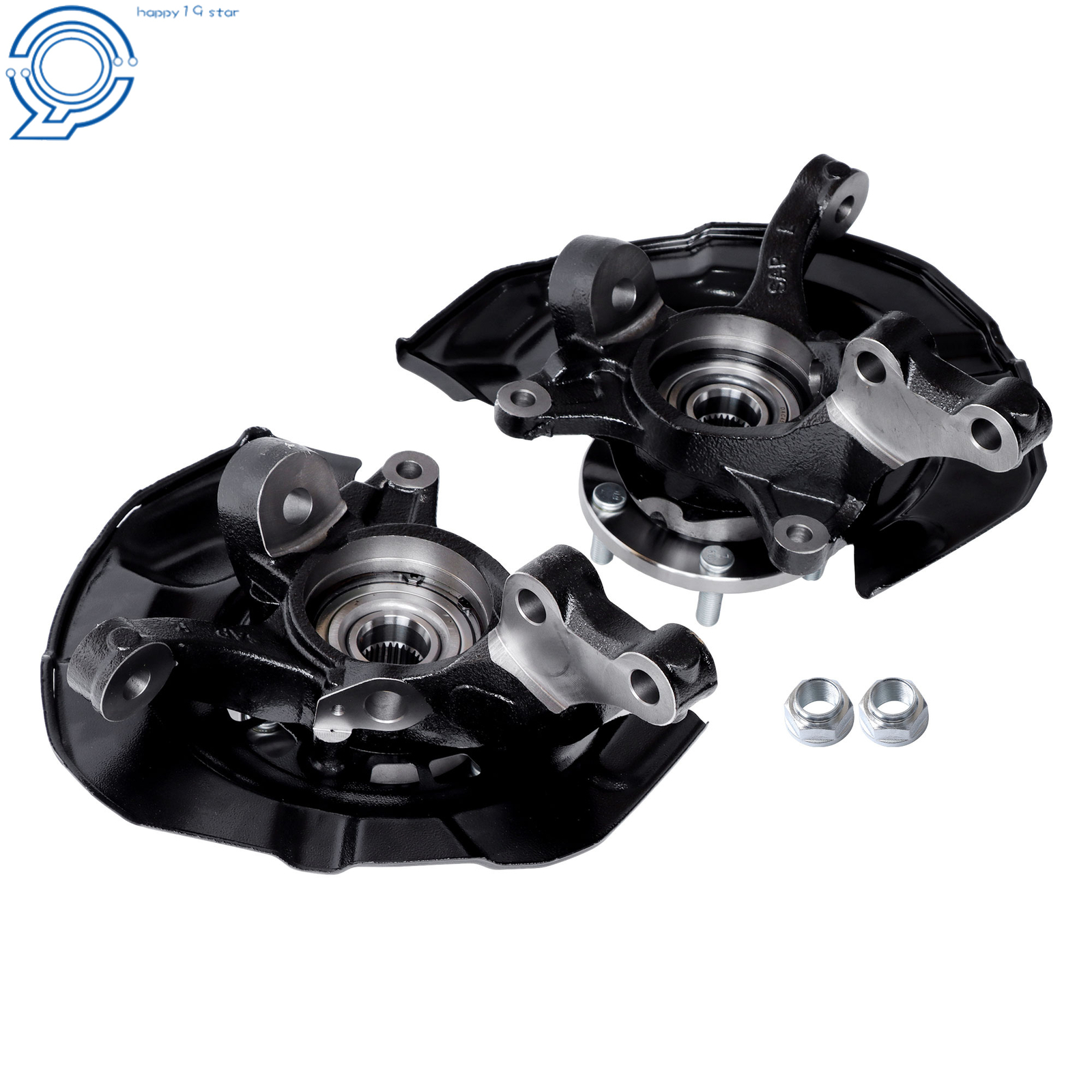 For Toyota Camry 2007-2009 3.5L Front Steering Knuckles & Wheel Hub Bearings Set