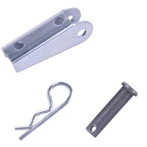 Todco #61204 Truck Door Hardware Cable Anchor Bracket w/ Clevis Pin Zinc Plated