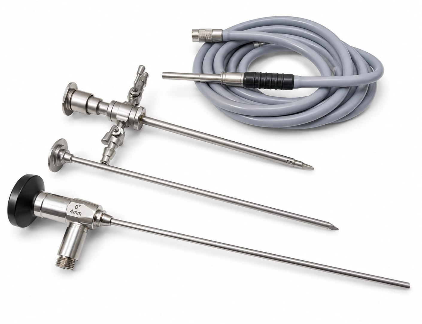 Arthroscope Scope with Sheath and Fiber Optic Cable Reusable Surgical Instrument