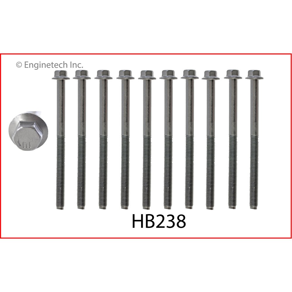 Enginetech Engine Cylinder Head Bolt Set HB238;