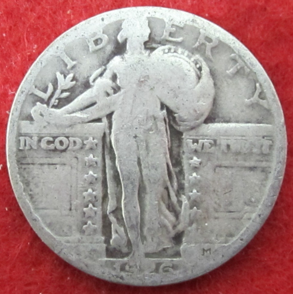1926 (P) Standing Liberty Silver Quarter - Circulated - Actual Coin K43