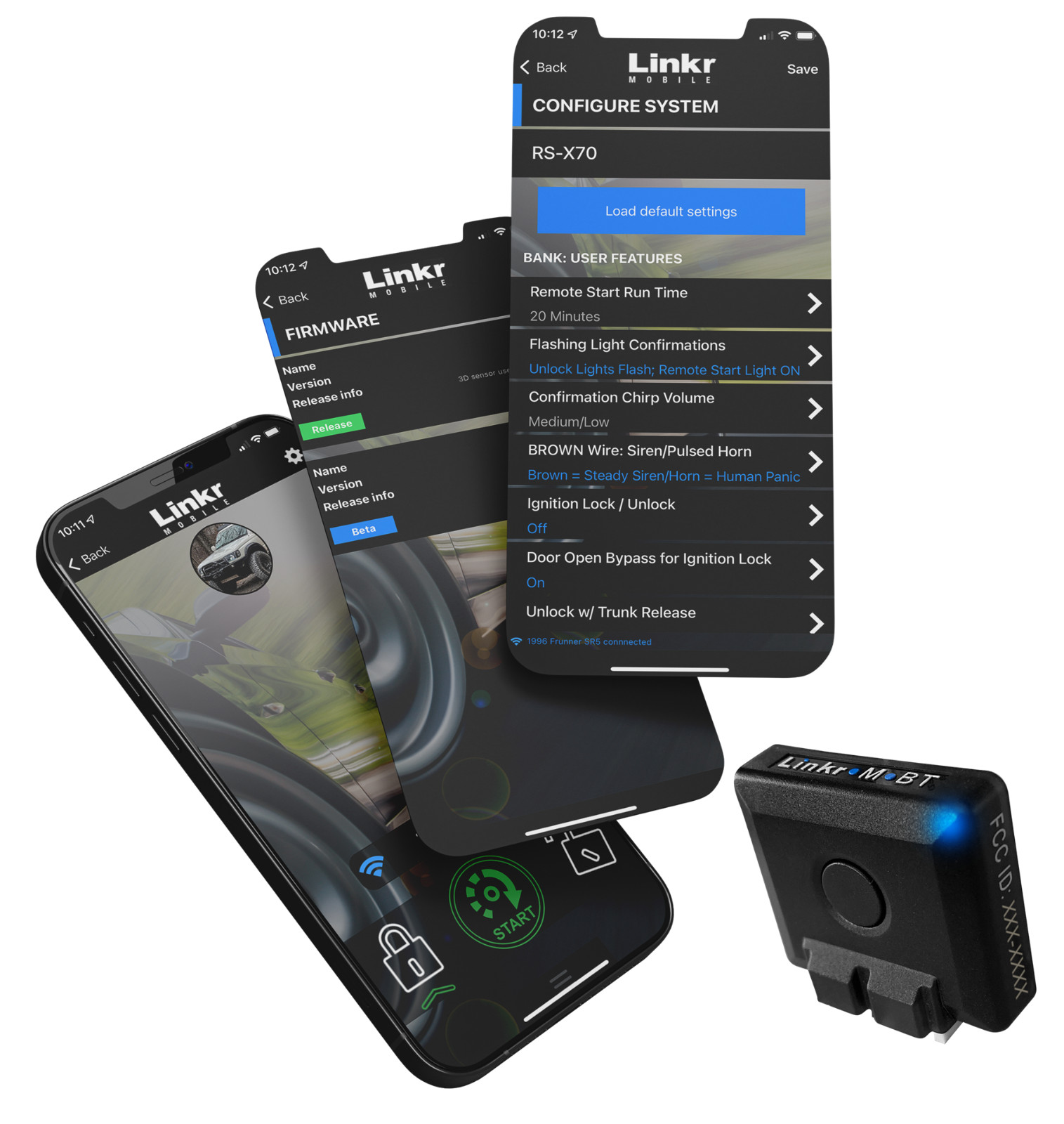LINKR-MBT Bluetooth Smartphone Control - 200 ft Range - NO MONTHLY FEES!