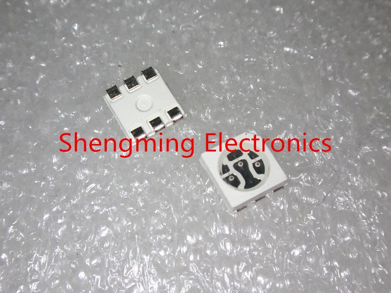 100pcs SMD 5050 Yellow light LED PLCC-6 3-CHIPS High Power