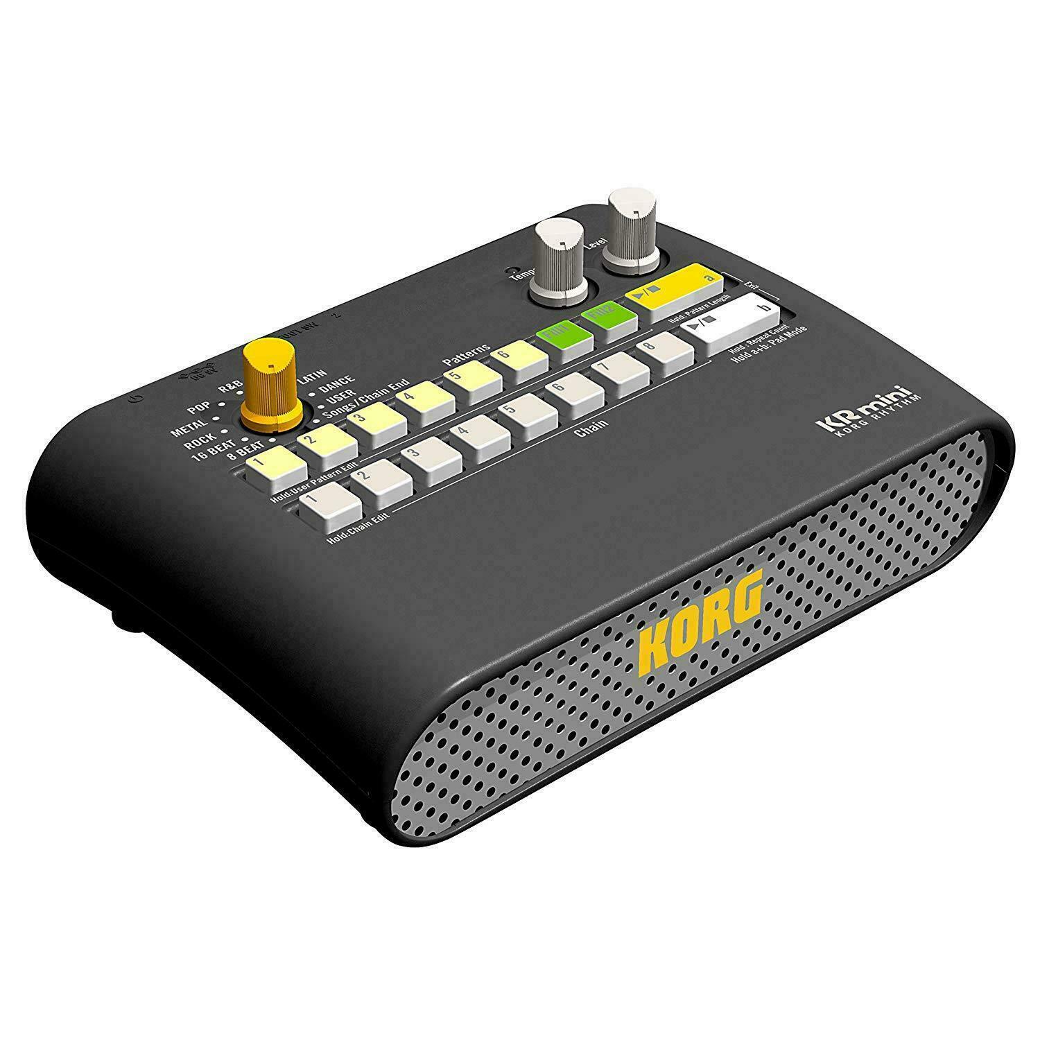 Korg KR Mini - Rhythm Drum Machine Recording Practicing Patterns w/Speaker