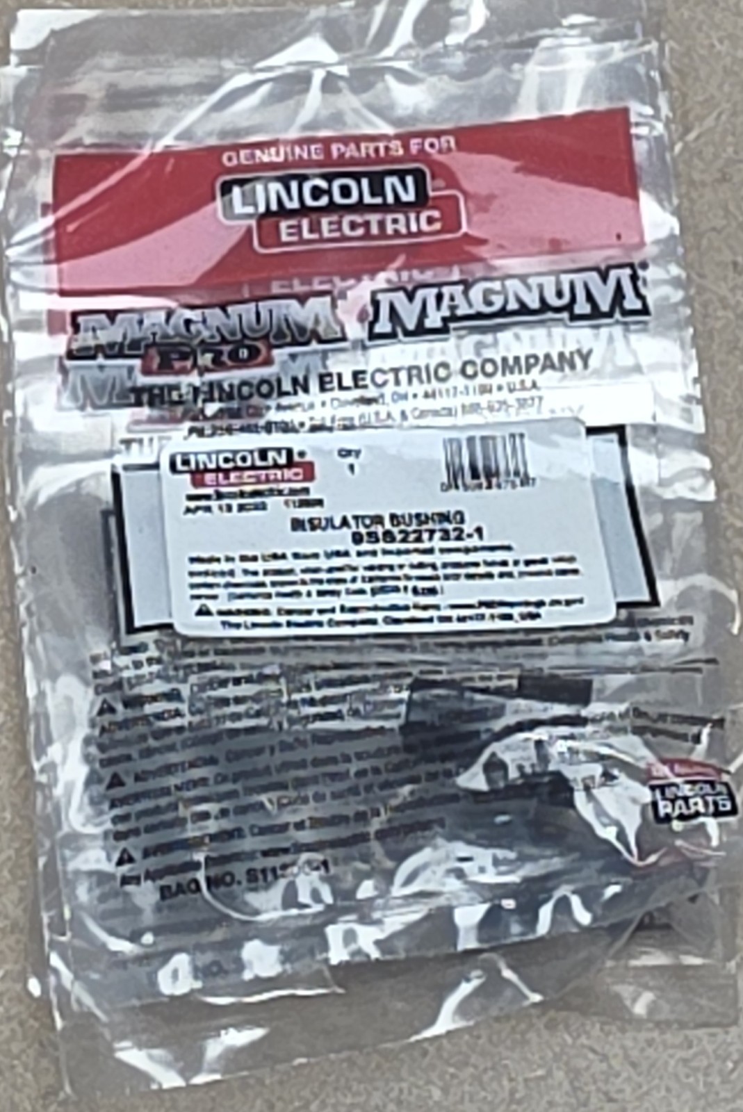 Lincoln Electric 9SS22732-1 Insulator Bushing (Lot of 3)