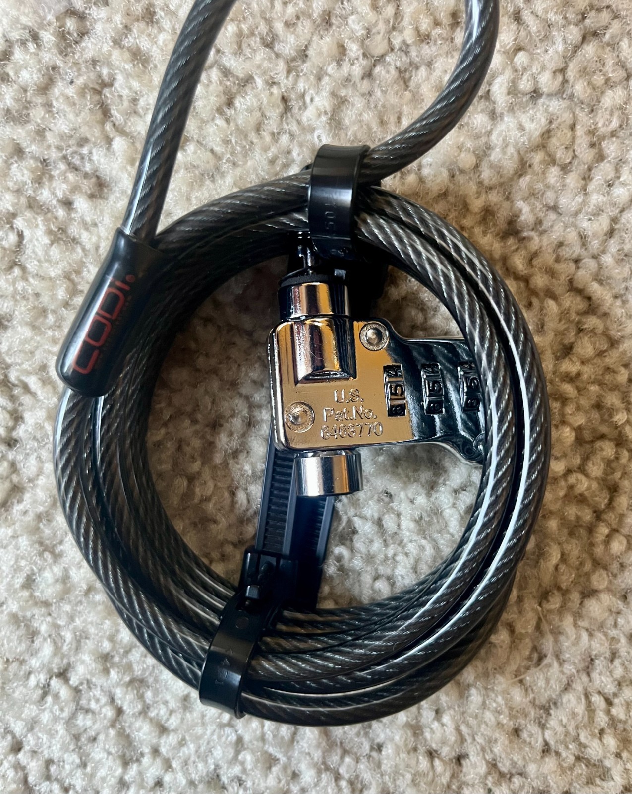 CODi 6.5' 4-Digit Combination Cable Lock for Laptop Desktop Printer LCD NEW