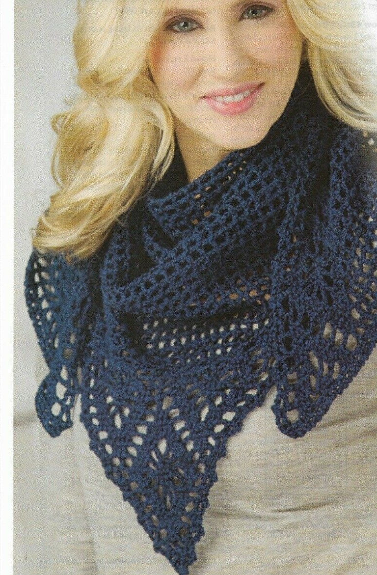 MAJESTIC MOUNTAIN SHAWL WRAP WOMEN'S CROCHET PATTERN INSTRUCTIONS