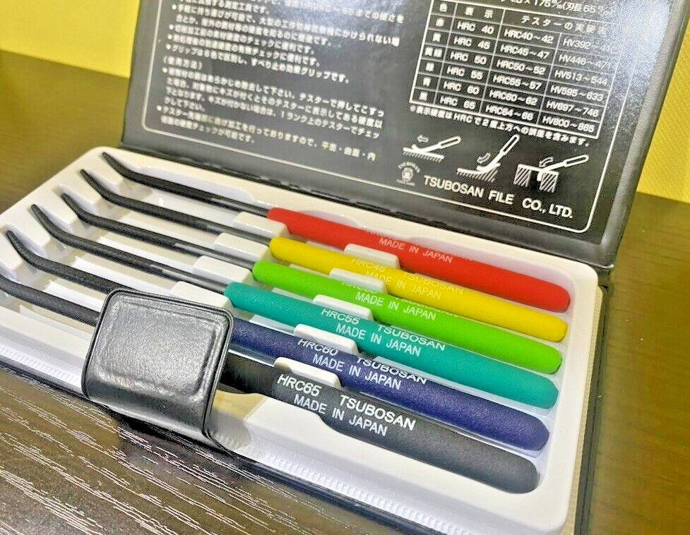 TSUBOSAN MA00600 Hardness Tester Checker File HRC40-HRC65 Japanese Manual