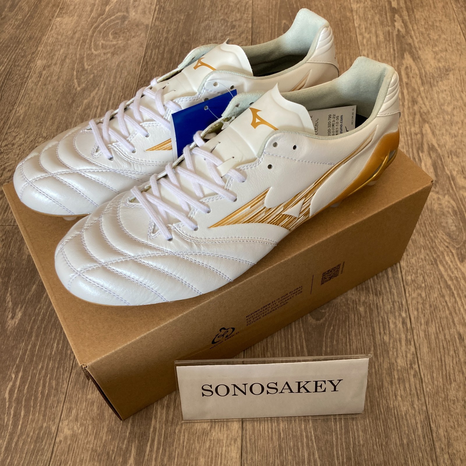 MIZUNO MONARCIDA NEO III ELITE P1GA2620 50 Super White Pearl × Gold New in Box
