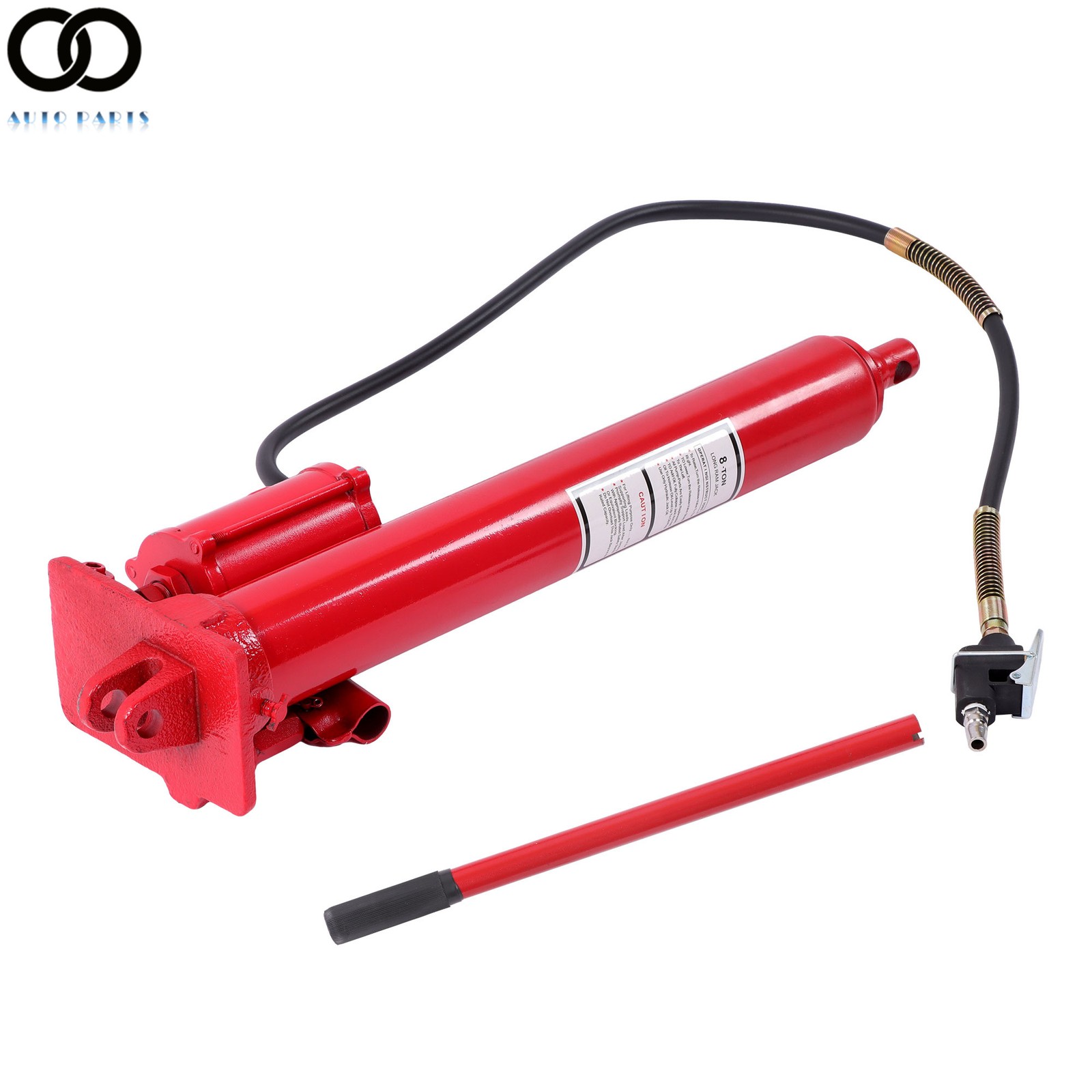 8 Ton Air and Hydraulic Long Ram Bottle Jack Engine Hoist Cherry Picker Tools
