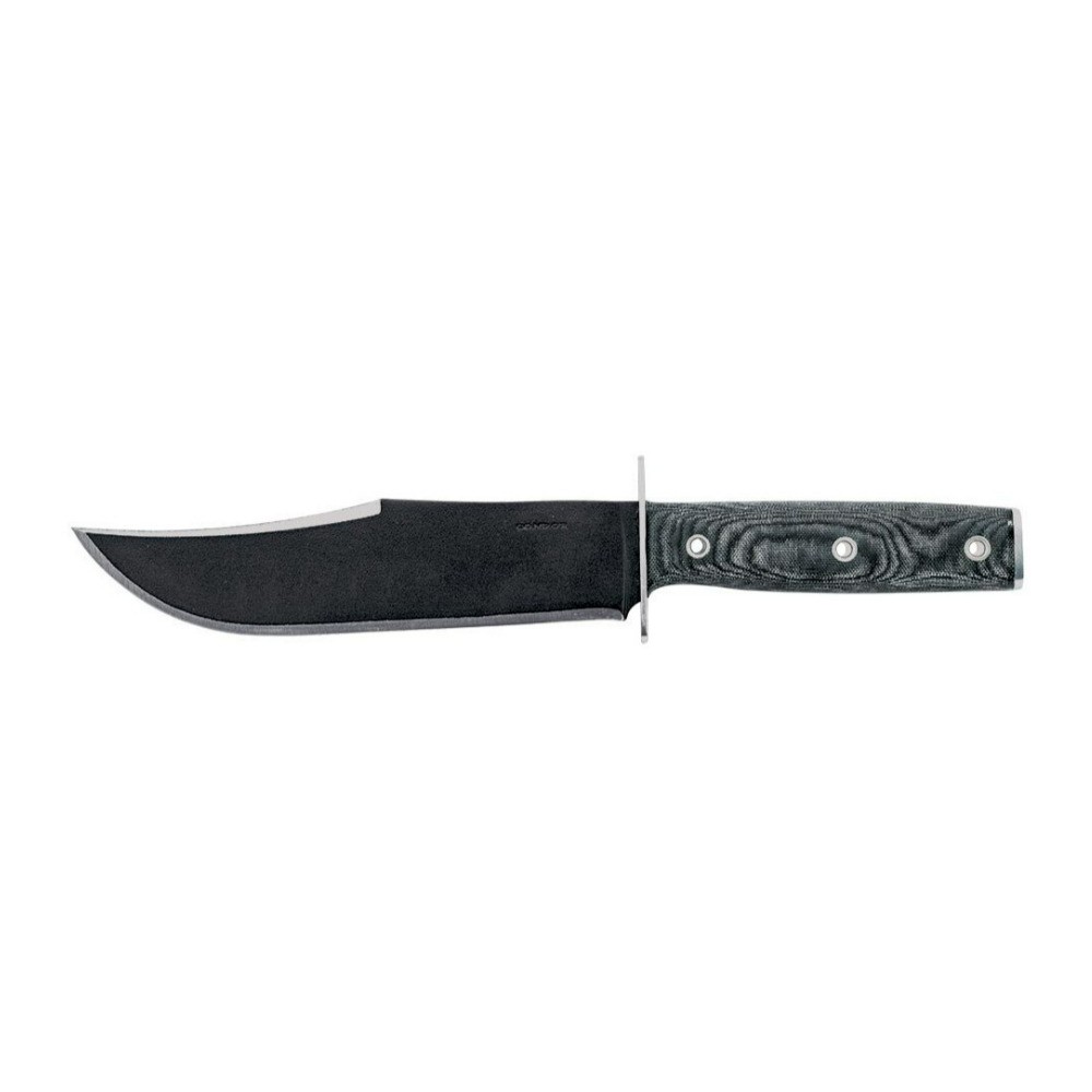 Condor Operator 1075 High Carbon Steel Blade Bowie Fixed Knife (Black)