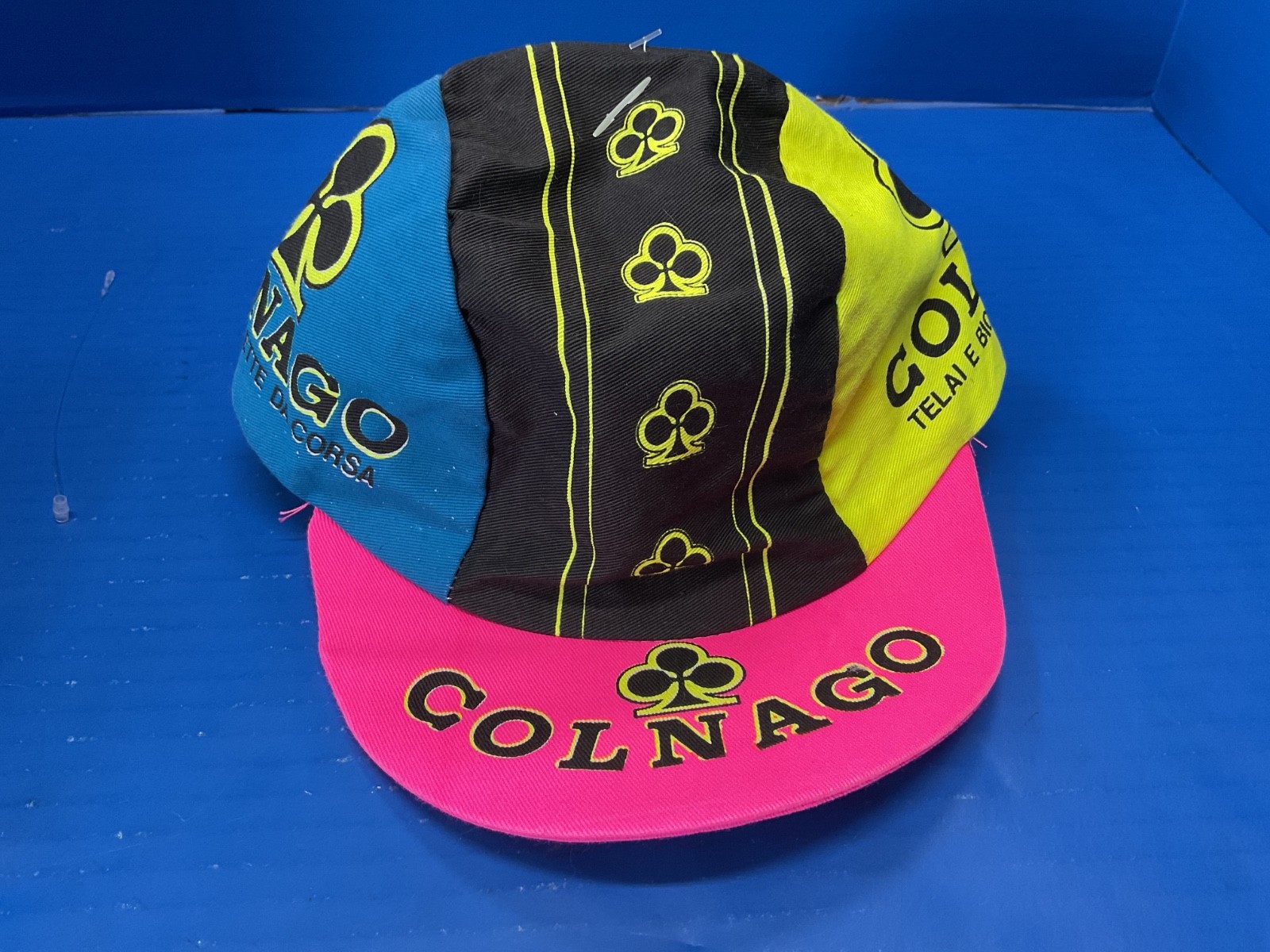 Vintage 1980’s Colnago Telai E Biciclette DA Corsa Cycling Camp Cap